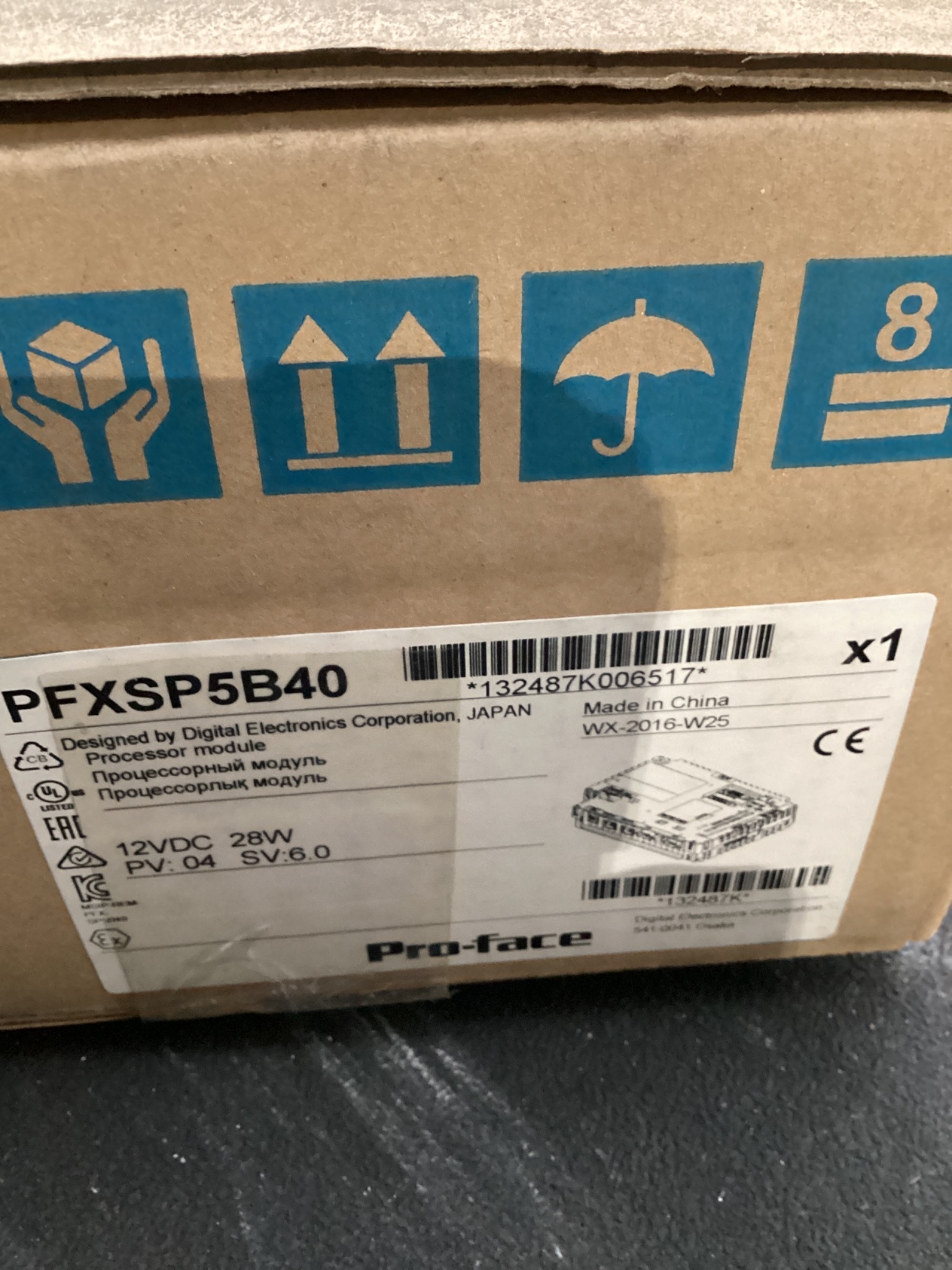 PRO-FACE PFXSP5B40 MODULAR BOX MODULE HMI ATOM CPU NEW 1