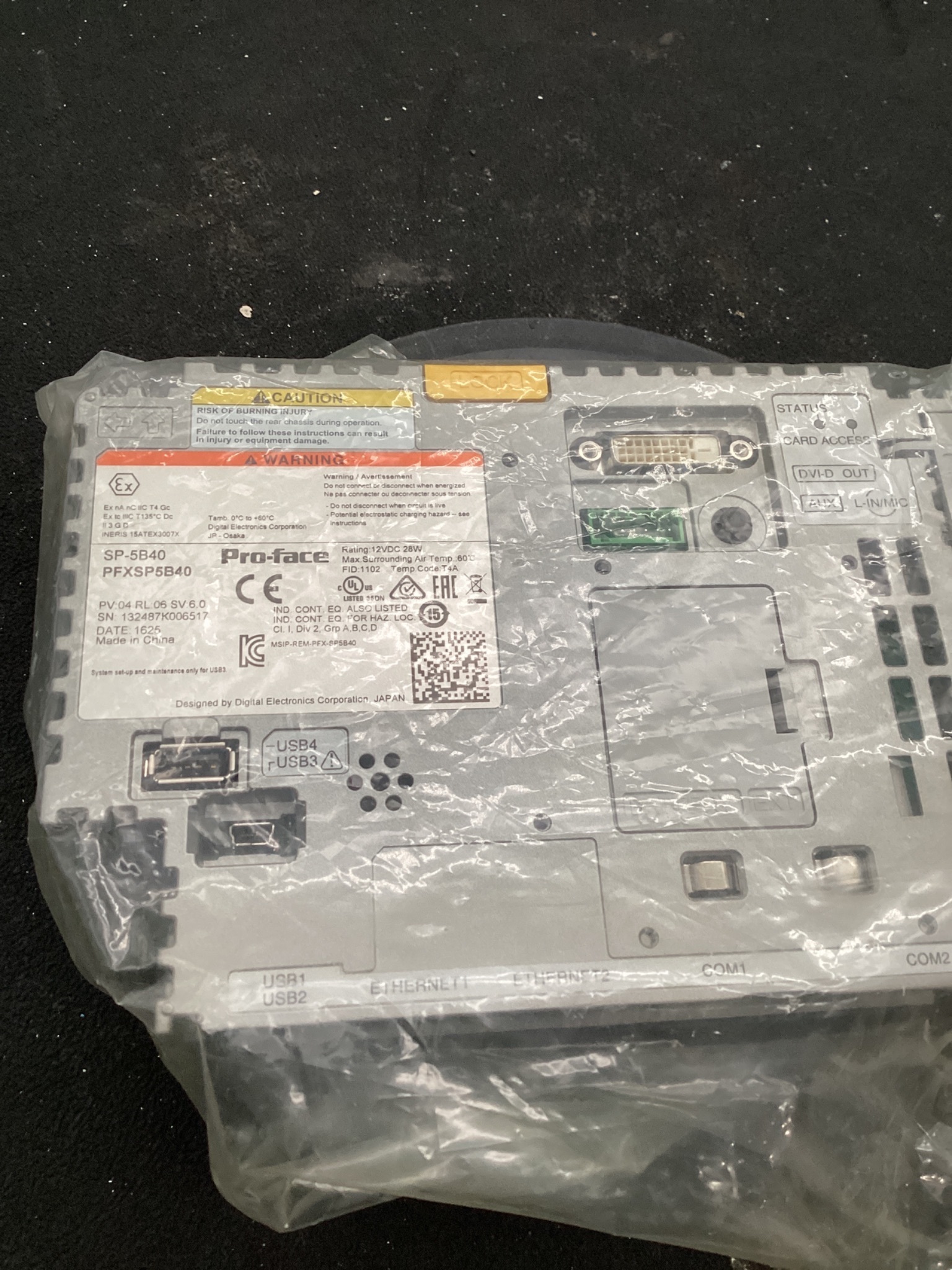 PRO-FACE PFXSP5B40 MODULAR BOX MODULE HMI ATOM CPU NEW 3