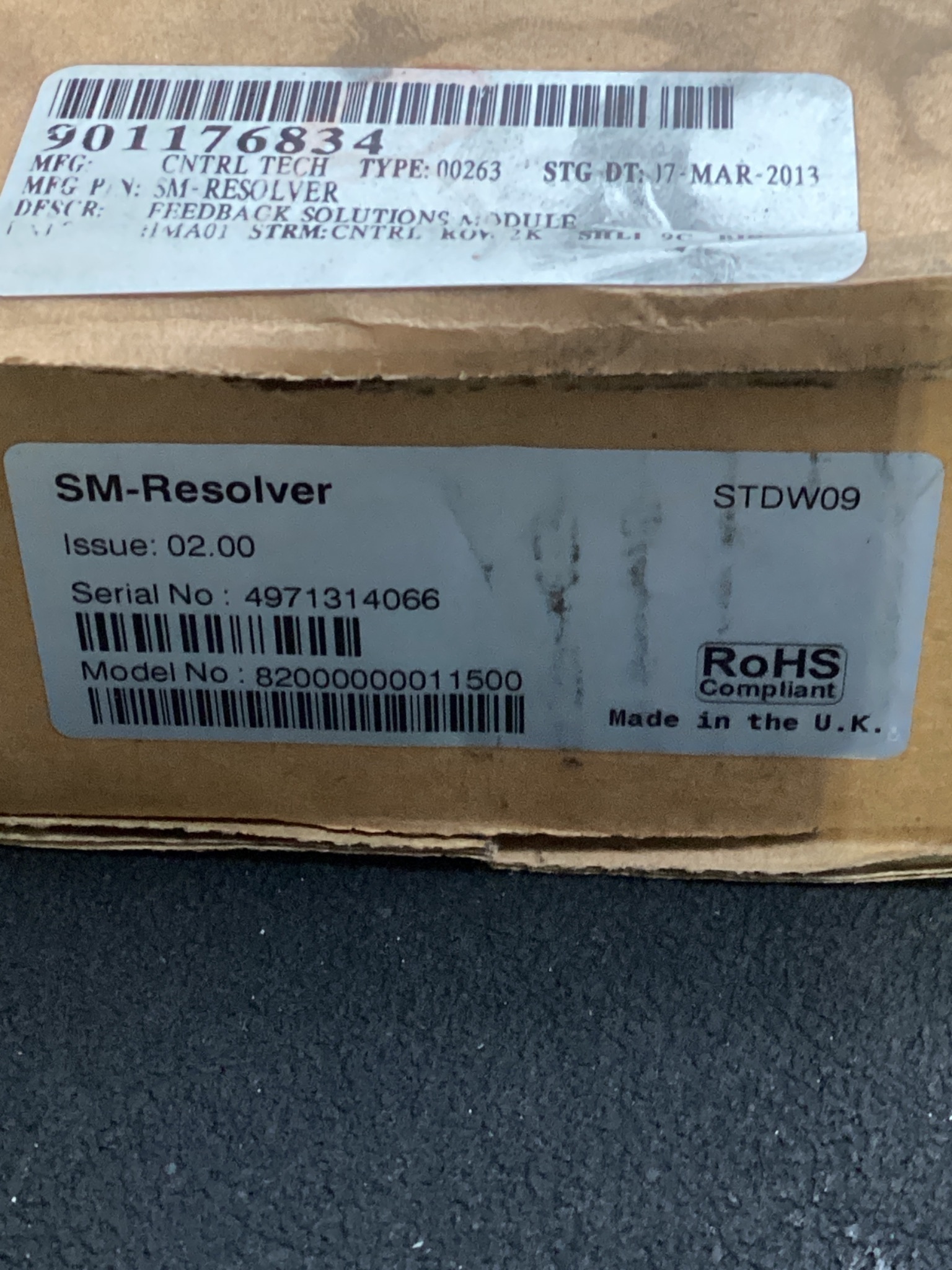 CONTROL TECHNIQUES 82000000011500 SM-RESOLVER MODULE FOR UNIDRIVE SP NEW 3