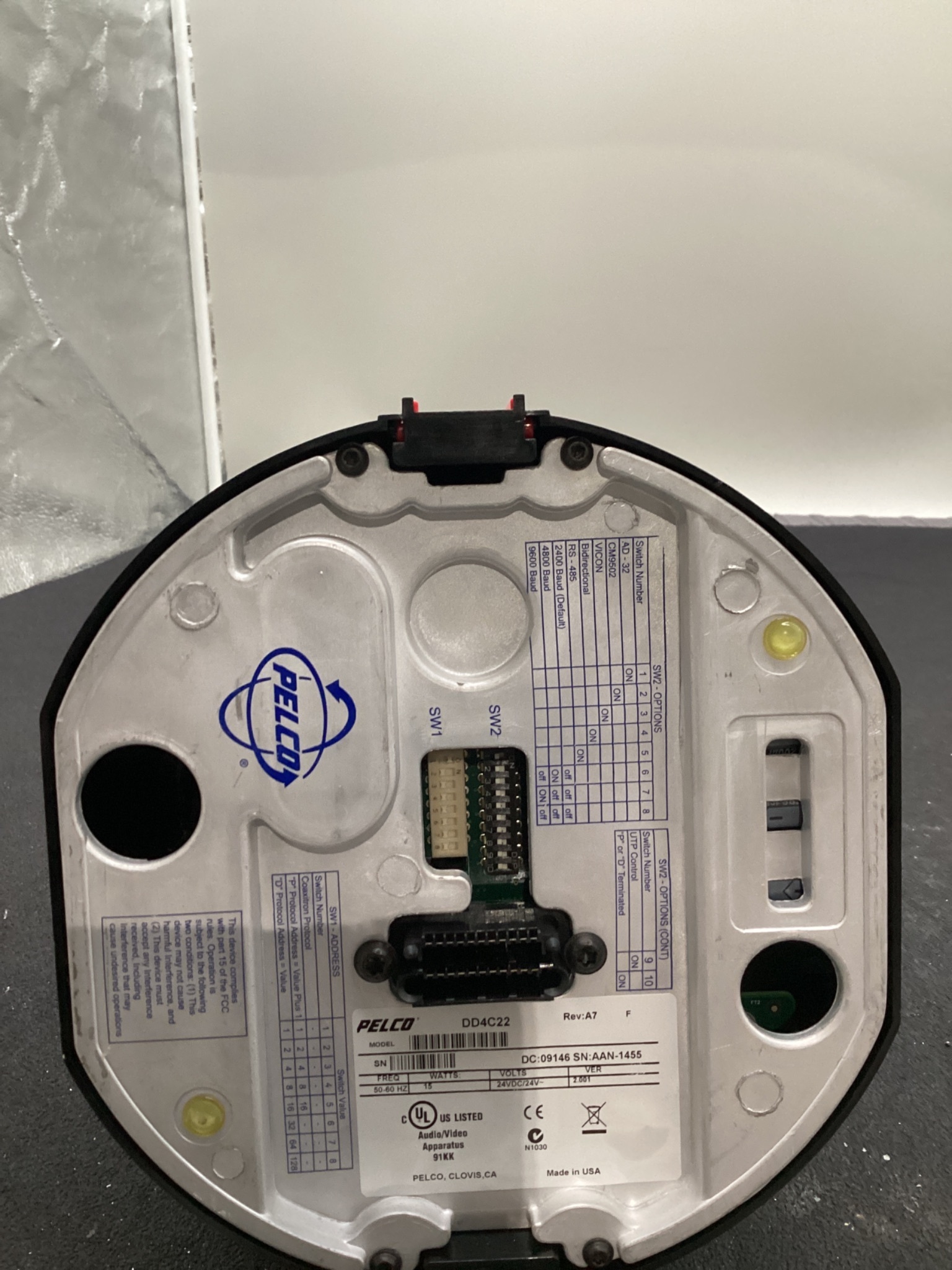 PELCO DD4C22 SPECTRA IV PTZ DOME CAMERA USED 3