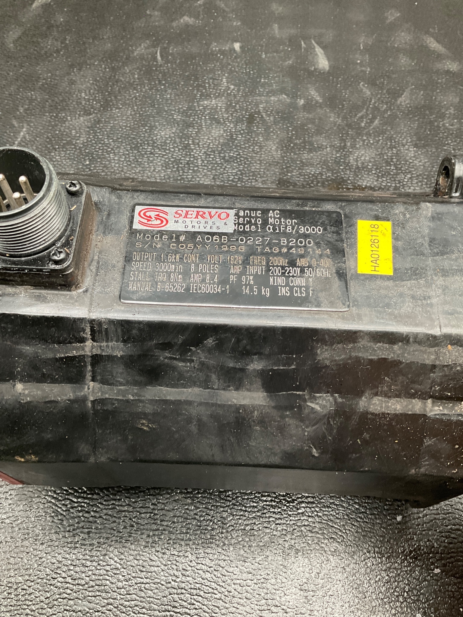 FANUC A06B-0227-B200 aiF8/3000 AC SERVO MOTOR USED 2