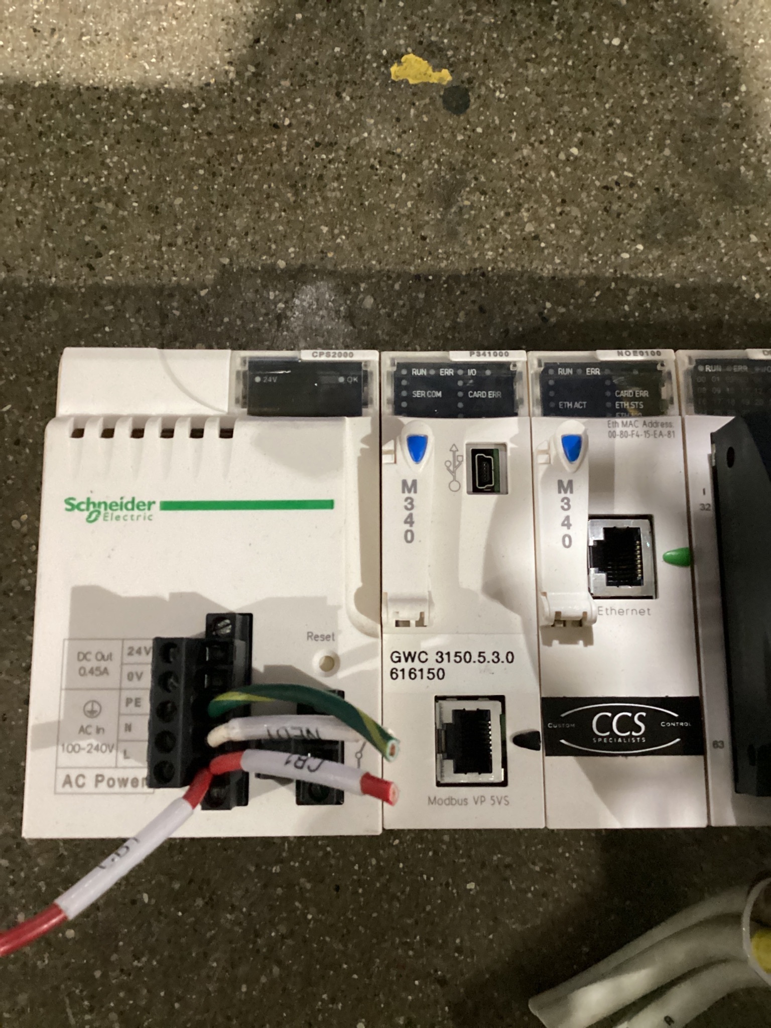 SCHNEIDER ELECTRIC CPS2000 P341000 NOE0100 DDI6402K DDO1602 PLC USED 6