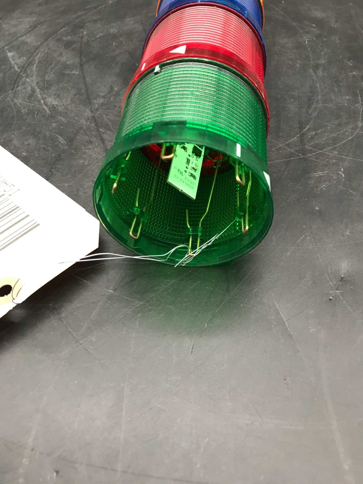 SIEMENS 8WD4 5-TIER STACKLIGHT GREEN RED AMBER BLUE BLACK USED 2
