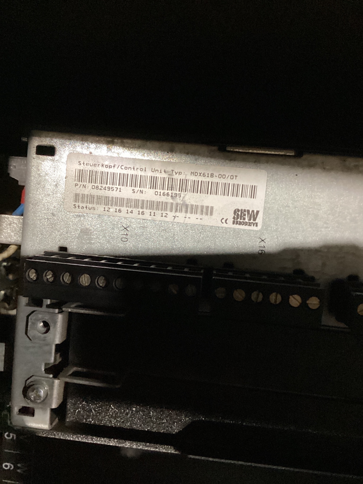 SEW MDX61B0150-503-4-OT MOVIDRIVE B FREQUENCY INVERTER USED 6