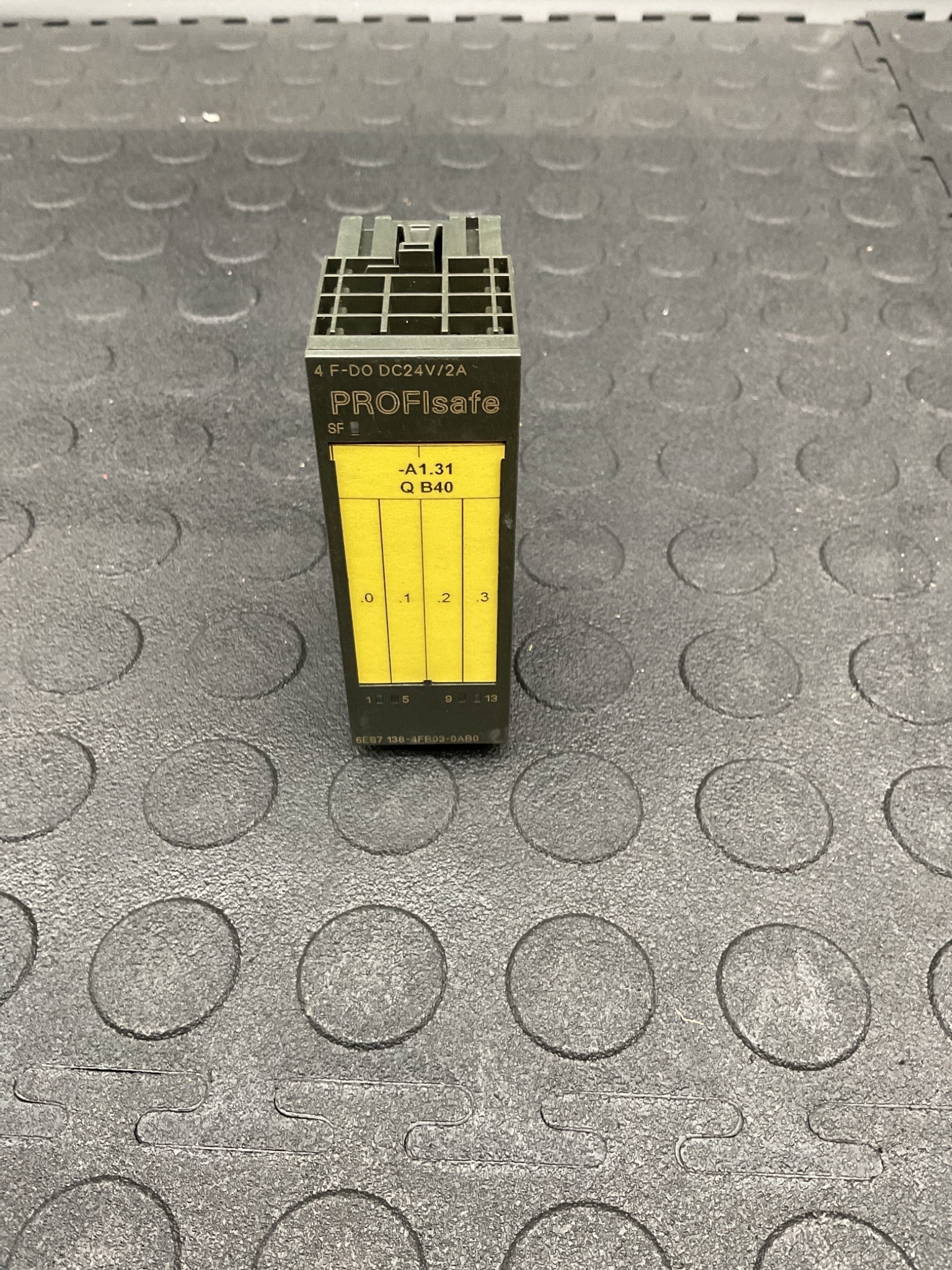 SIEMENS 6ES7138-4FB03-0AB0 ET200S F-DO PROFISAFE MODULE USED 0