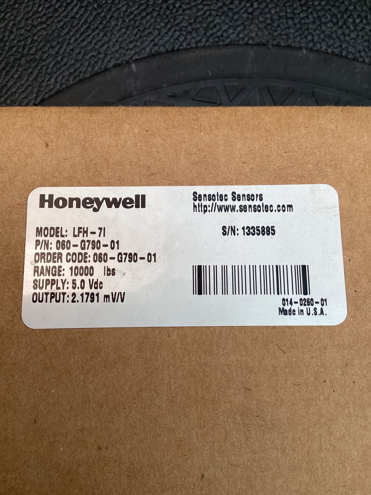 HONEYWELL 060-G790-01 PRESSURE TRANSDUCER 0-1000 PSI VOLTAGE OUTPUT NEW 3