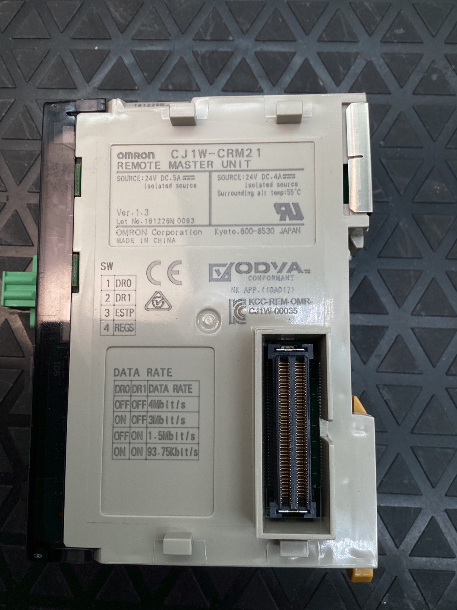 OMRON CJ1W-CRM21 COMPONET MASTER UNIT CJ-SERIES PLC USED 5