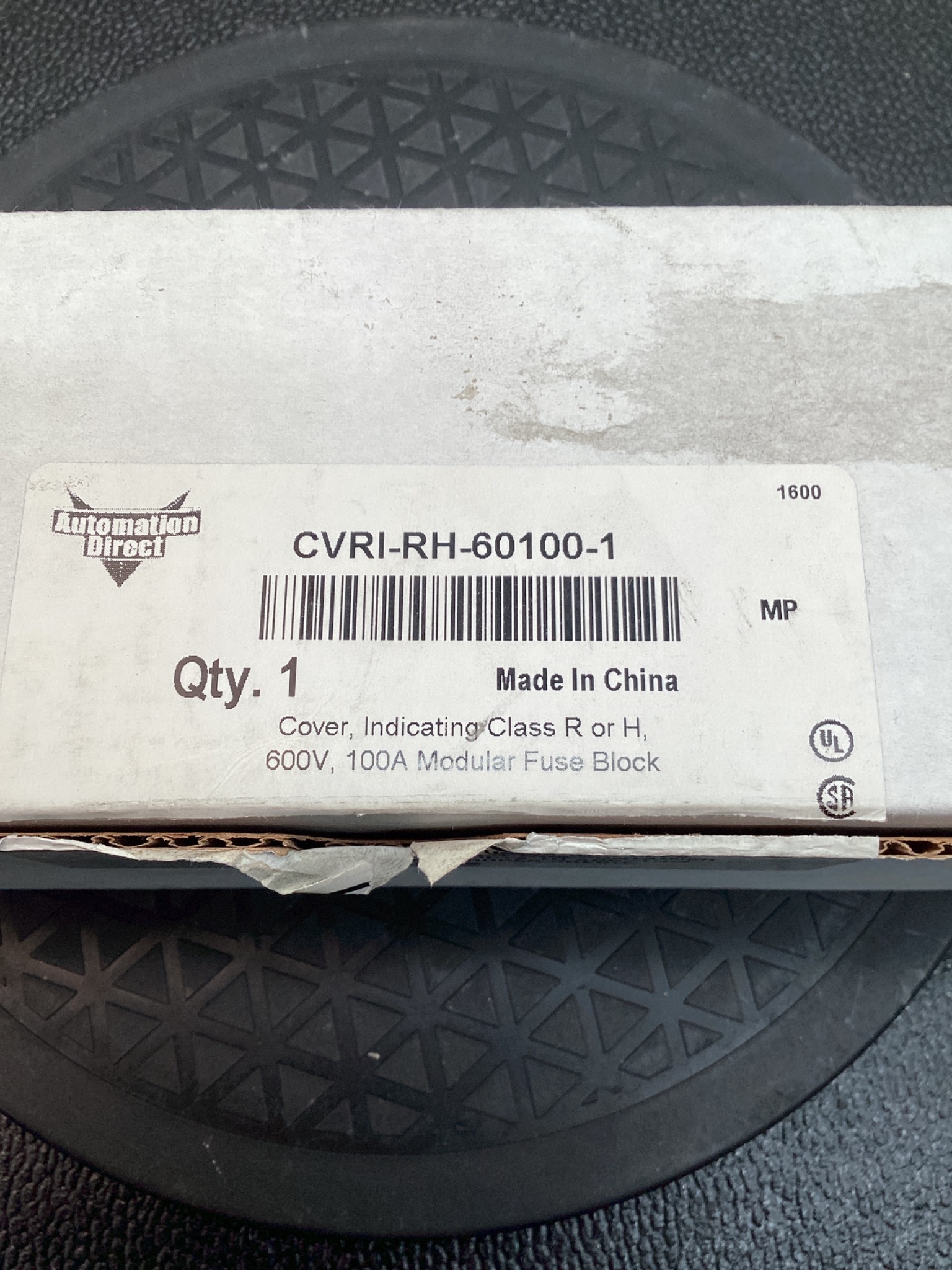 AUTOMATION DIRECT CVRI-RH-60100-1 FUSE BLOCK COVER 600V 100A NEW 4