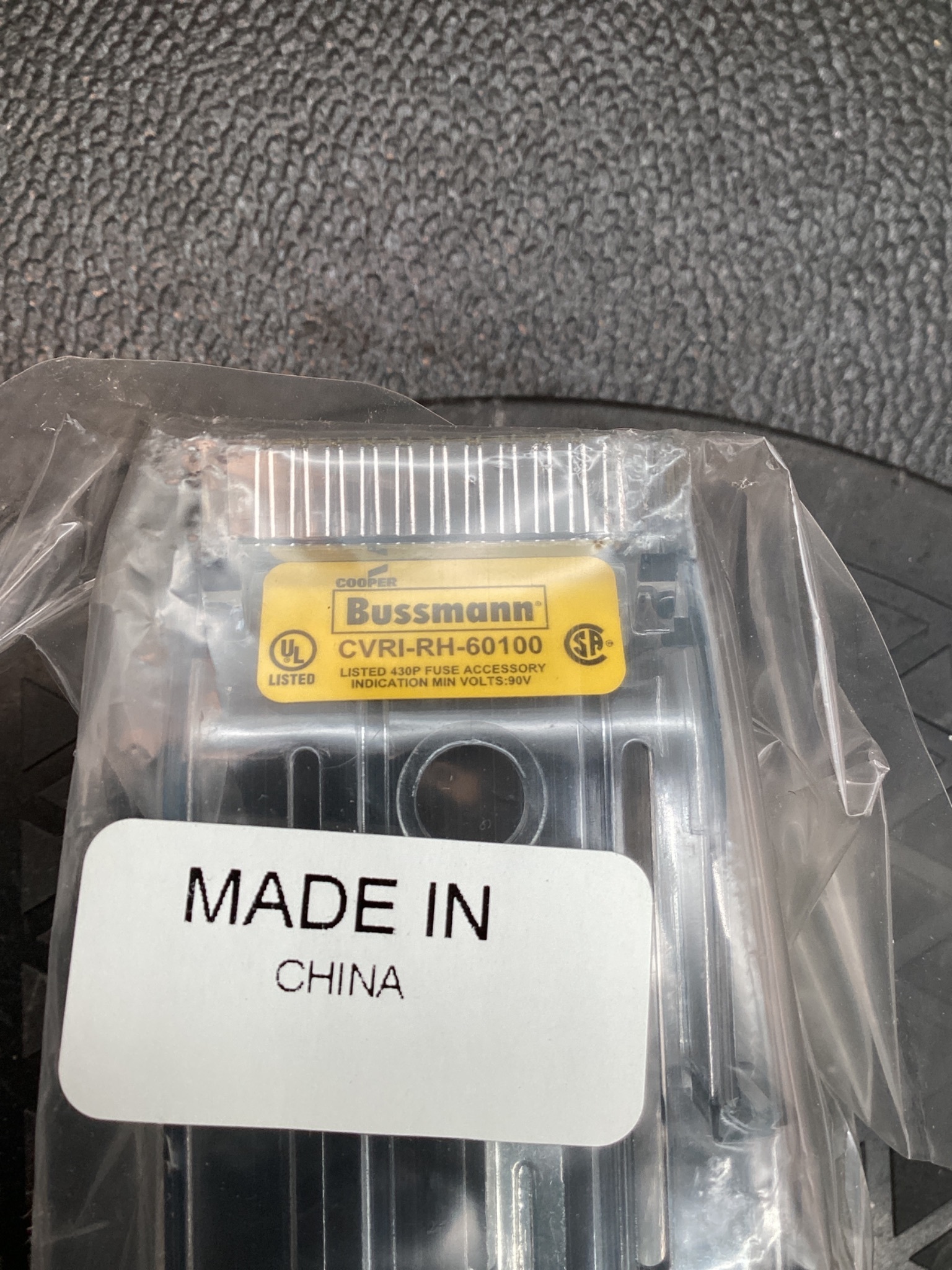 AUTOMATION DIRECT CVRI-RH-60100-1 FUSE BLOCK COVER 600V 100A NEW 5