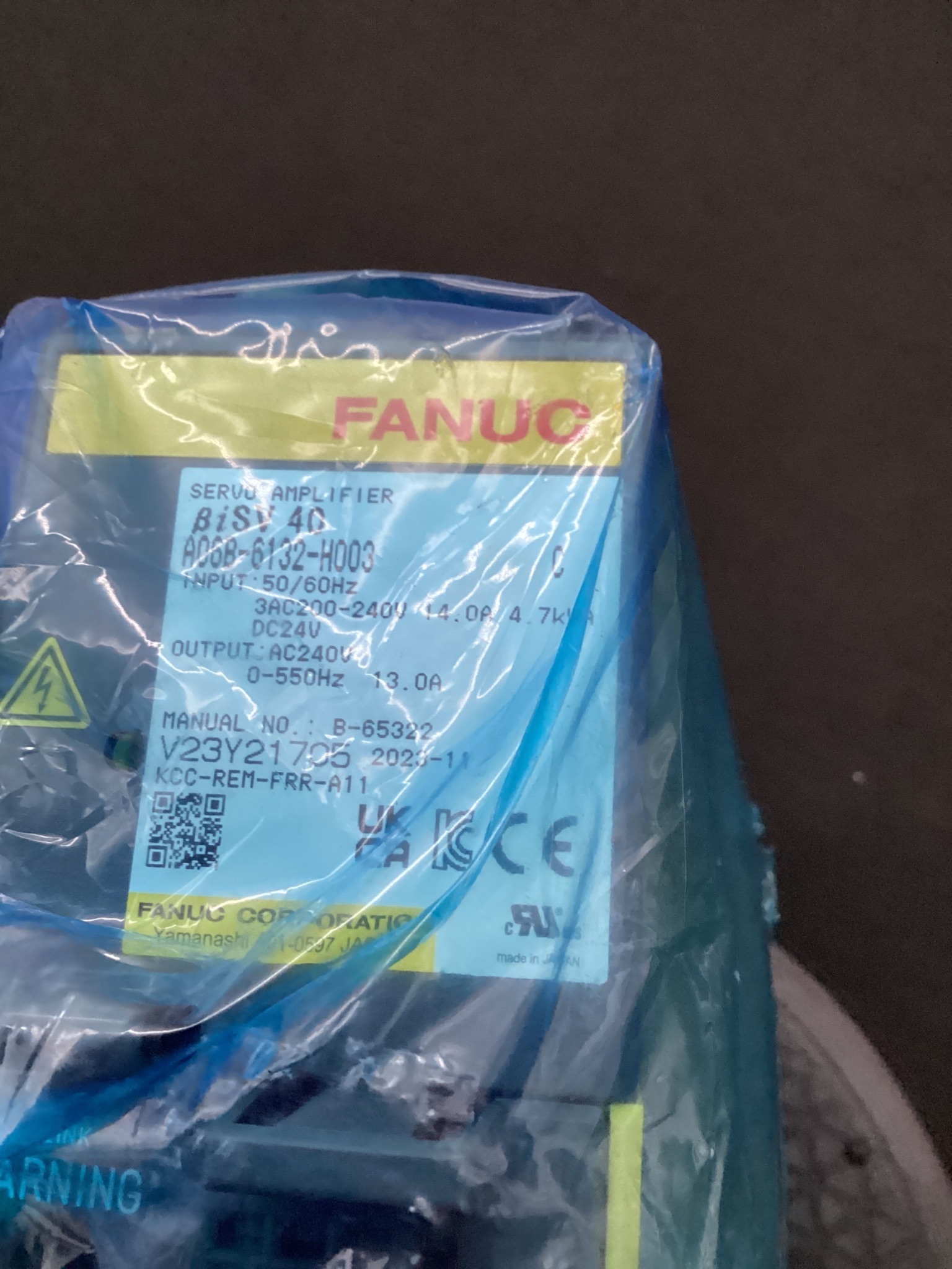FANUC A06B-6132-H003 SERVO AMPLIFIER MODULE biSV1-40I NEW 1