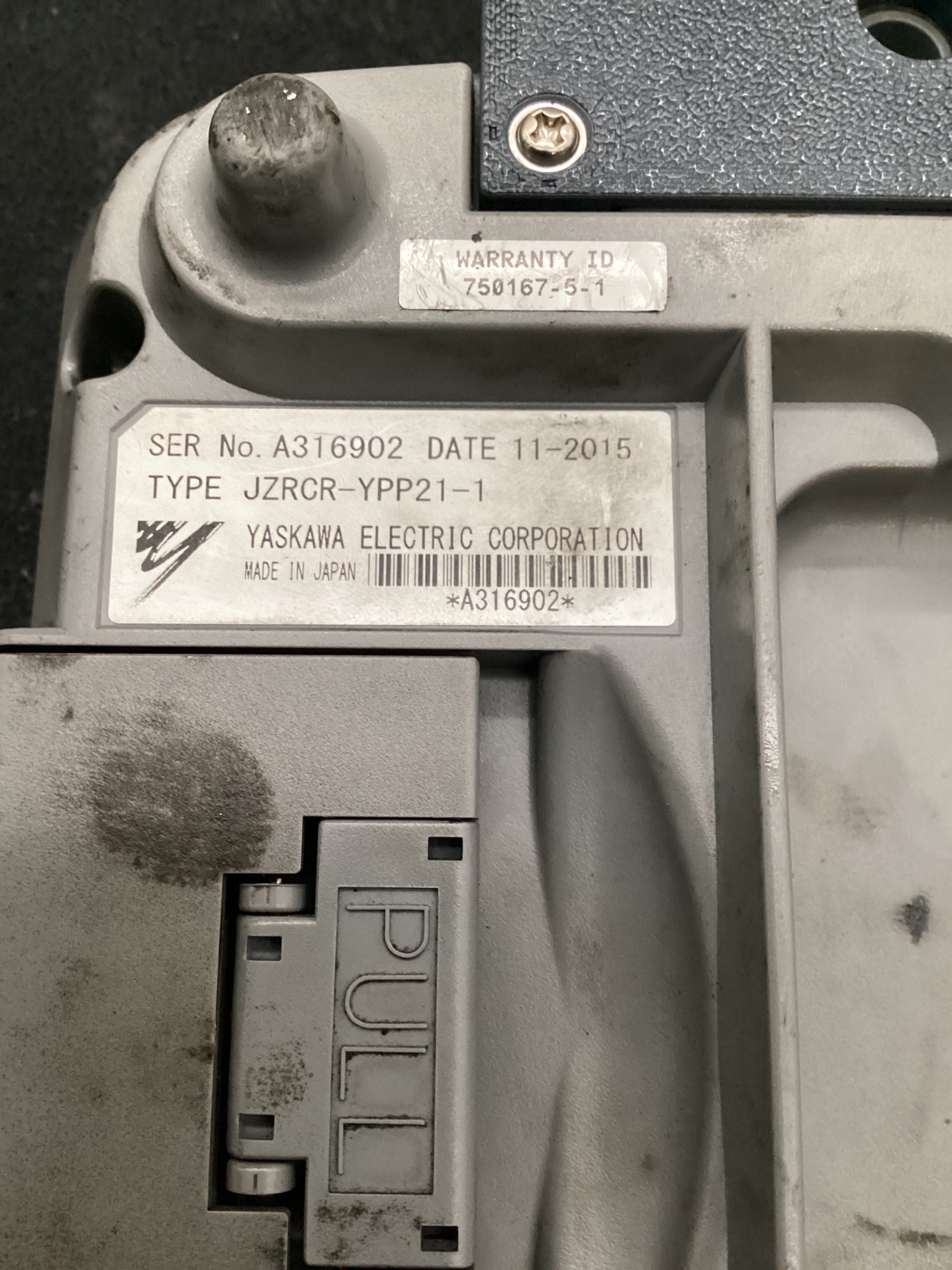 YASKAWA JZRCR-YPP21-1 DX200 TEACH PENDANT 5.7IN TOUCHSCREEN USED 3