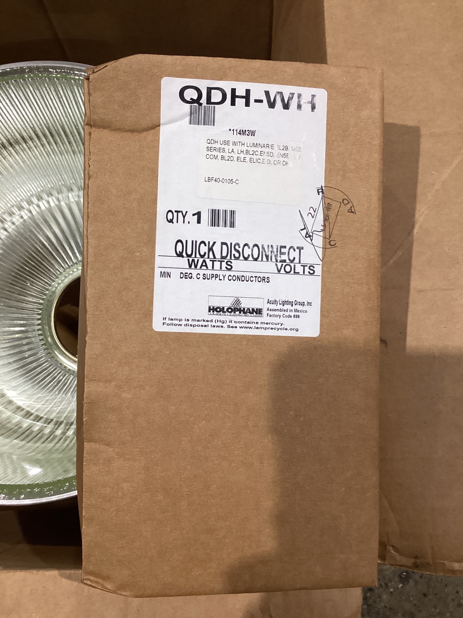 HOLOPHANE LA750PP27QHF1 LED AREA LIGHT FIXTURE 750W 277V NEW 2