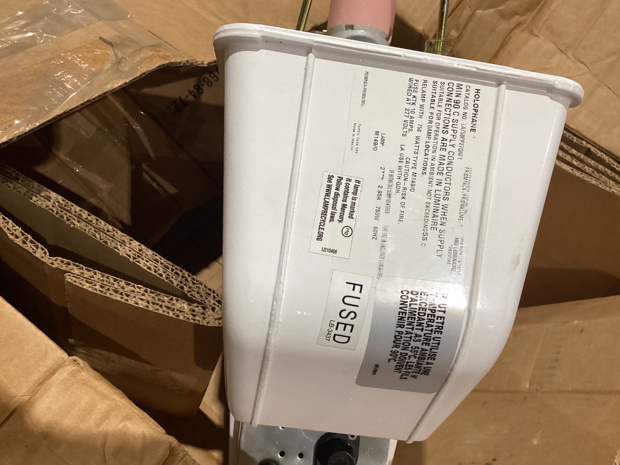 HOLOPHANE LA750PP27QHF1 LED AREA LIGHT FIXTURE 750W 277V NEW 3