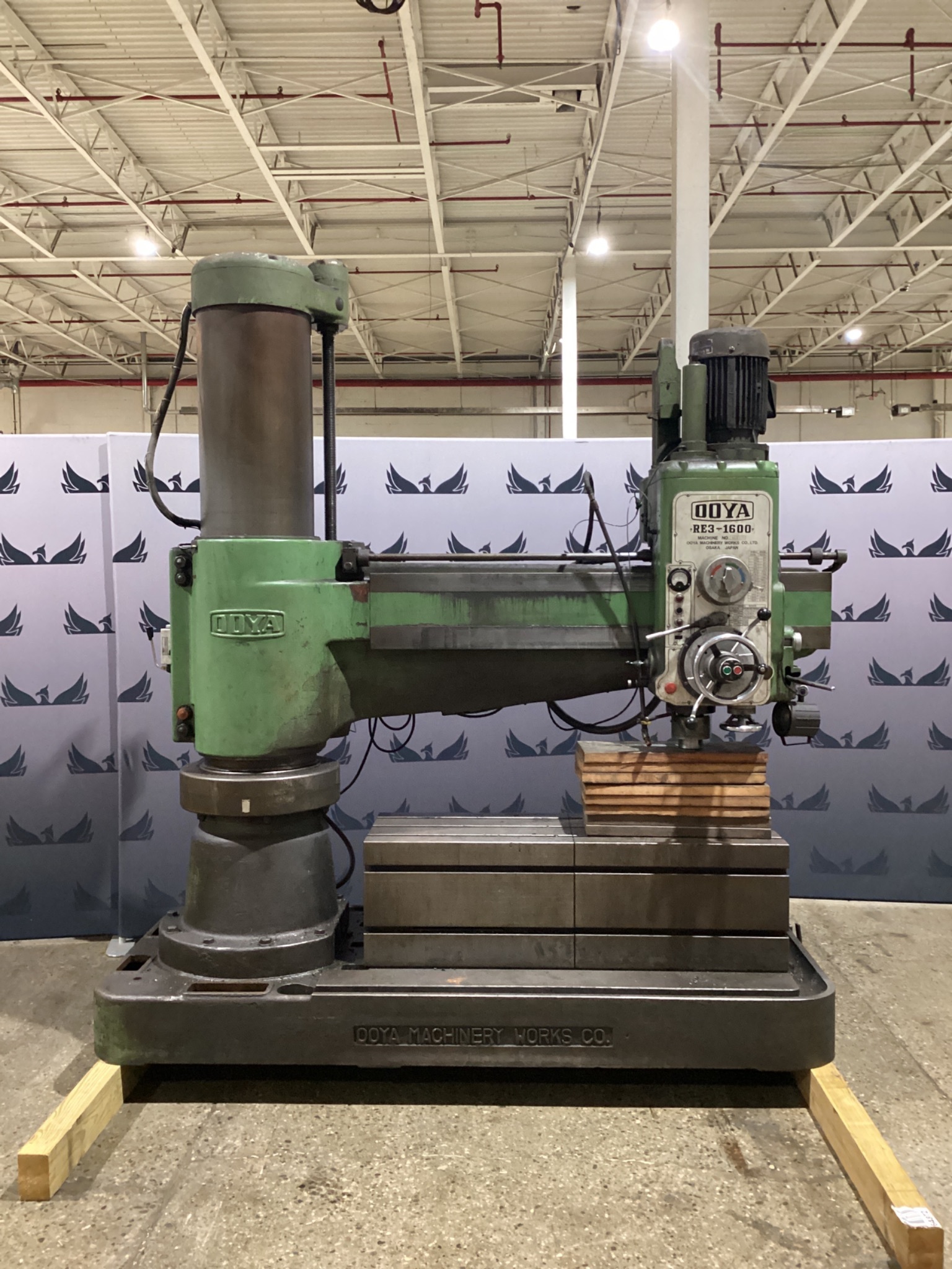 OOYA RE3-1600 RADIAL ARM DRILL USED 0