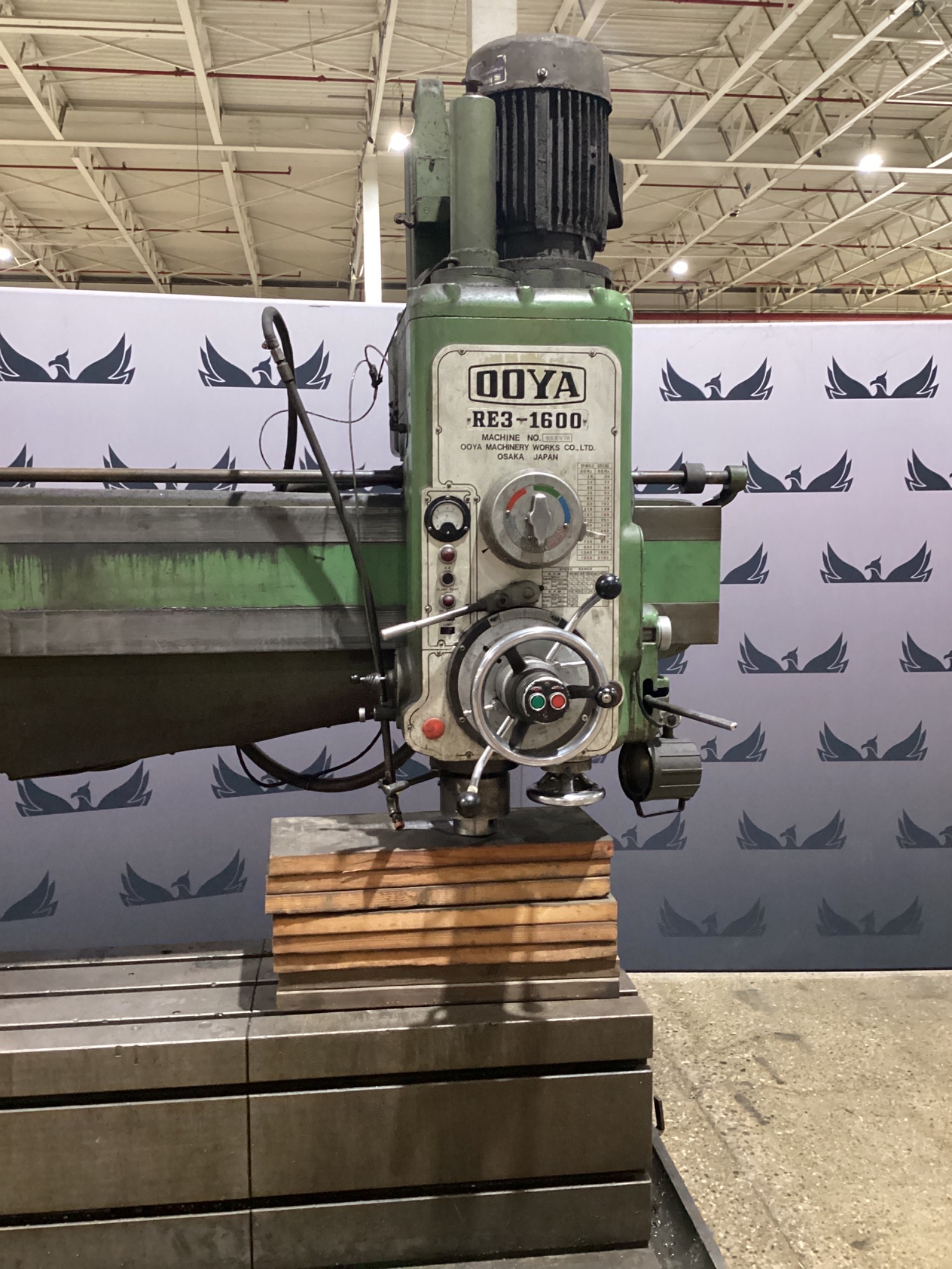 OOYA RE3-1600 RADIAL ARM DRILL USED 2