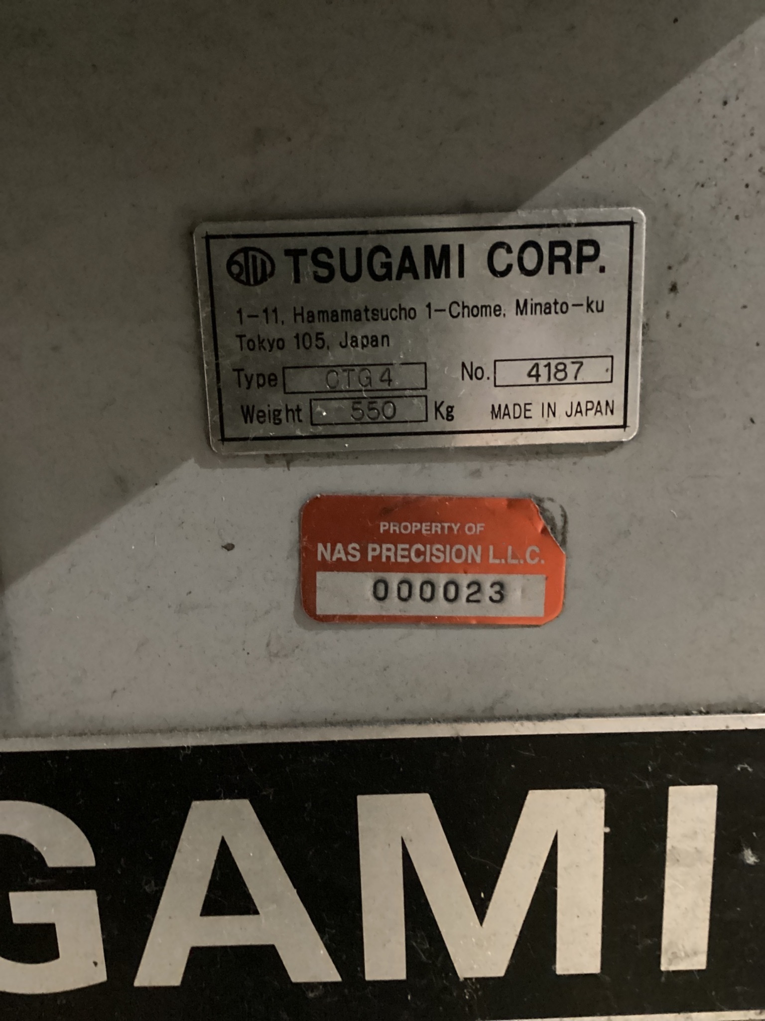 TSUGAMI CTG-4 CUTTER AND TOOL GRINDER USED 6