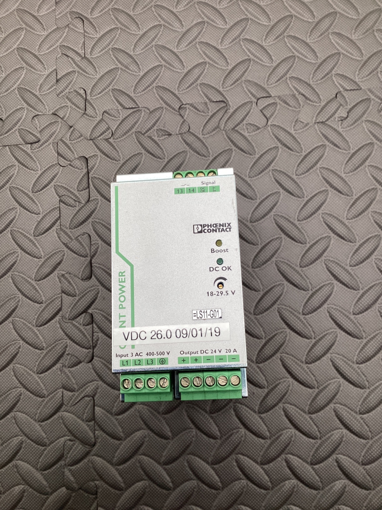 PHOENIX CONTACT QUINT-PS/3AC/24VDC/20 Power Supply 2866792 USED 0
