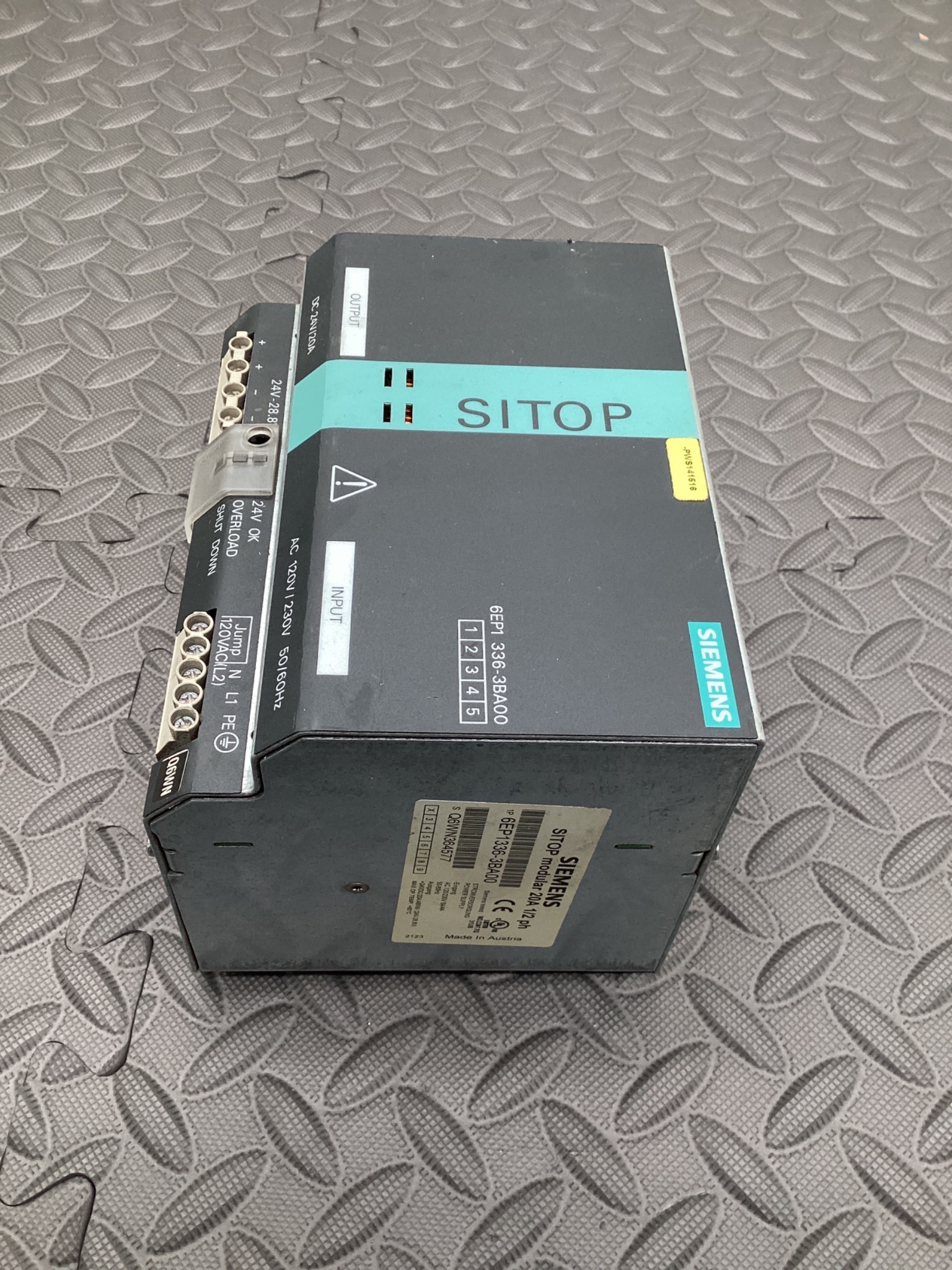 SIEMENS 6EP1336-3BA00 Power Supply 20A, 24VDC USED 1