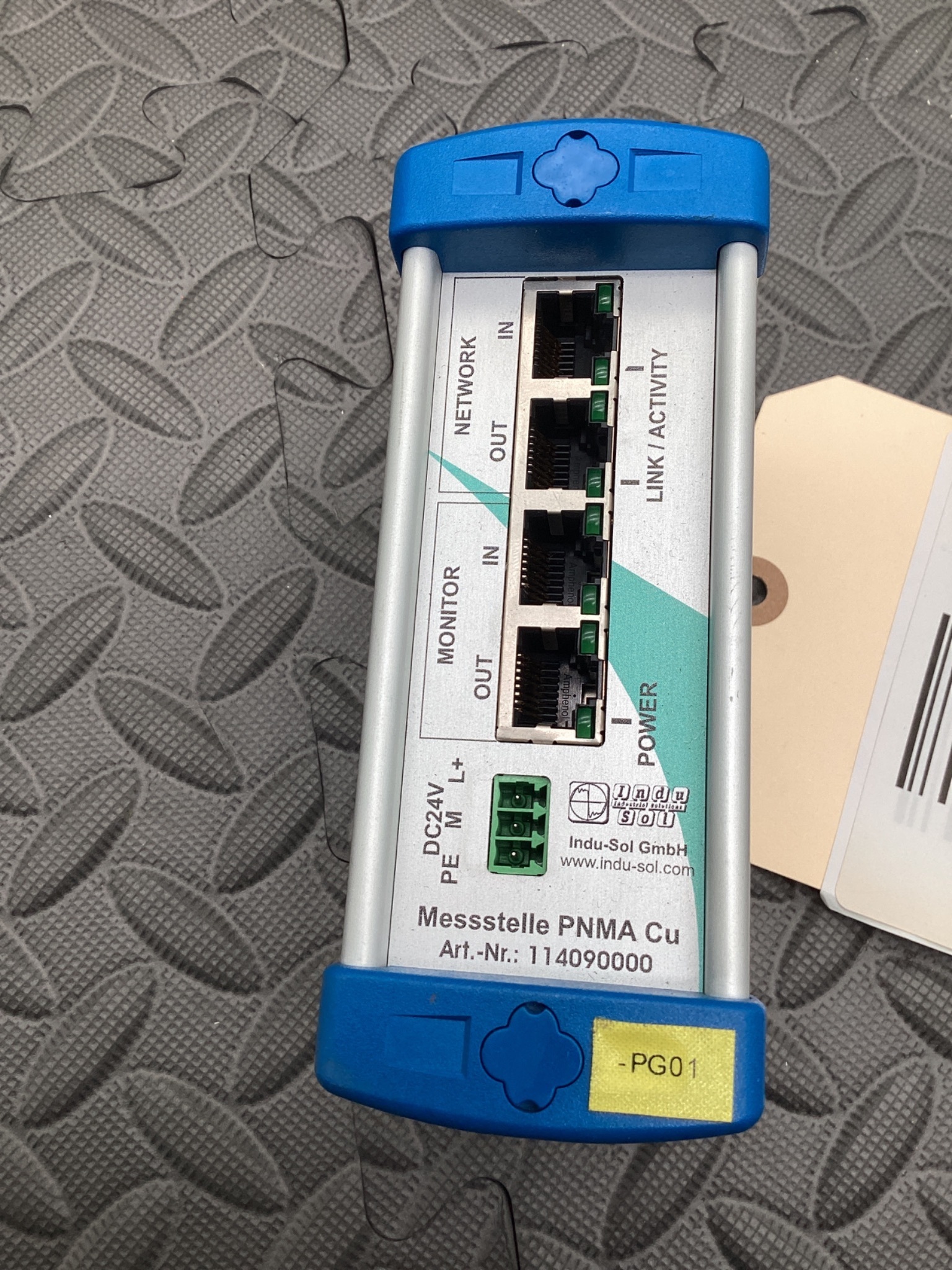 Indu-Sol 114090000 PNMA Cu Profinet-Messstelle / Ethernet Messadapter USED 0