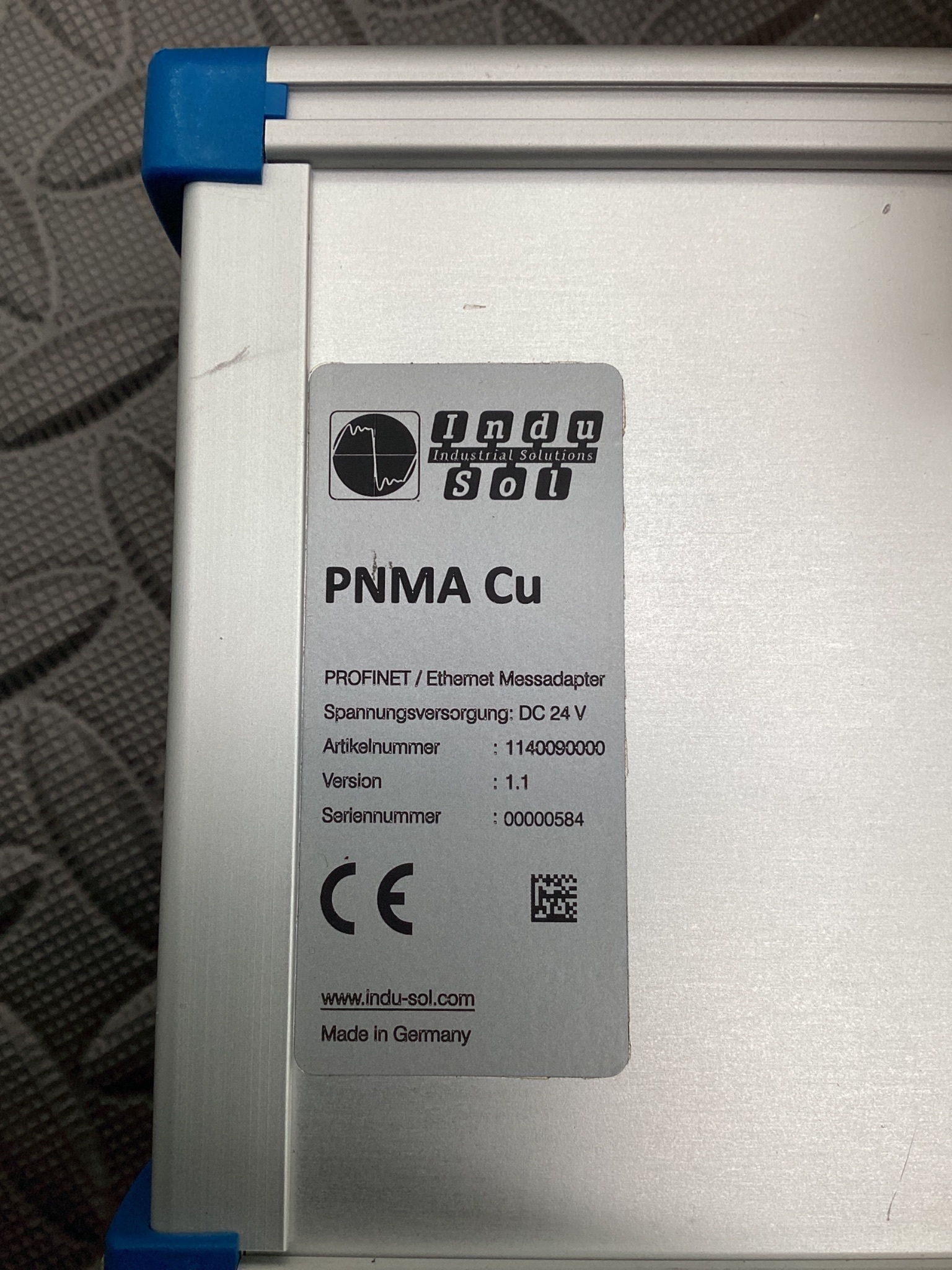 Indu-Sol 114090000 PNMA Cu Profinet-Messstelle / Ethernet Messadapter USED 4