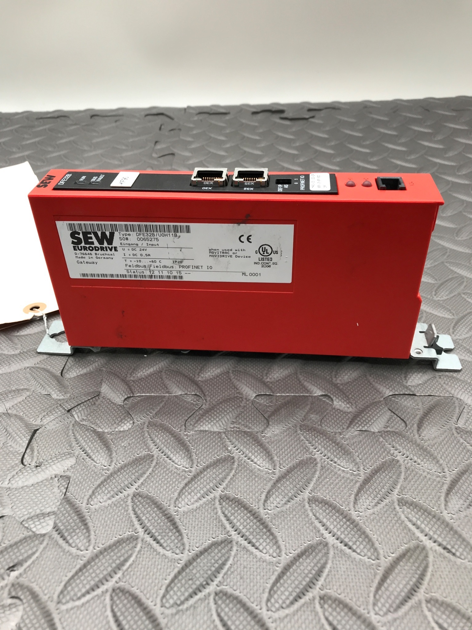 SEW EURODRIVE DFE32B/U0H11B Profinet Fieldbus Gateway Module USED 1