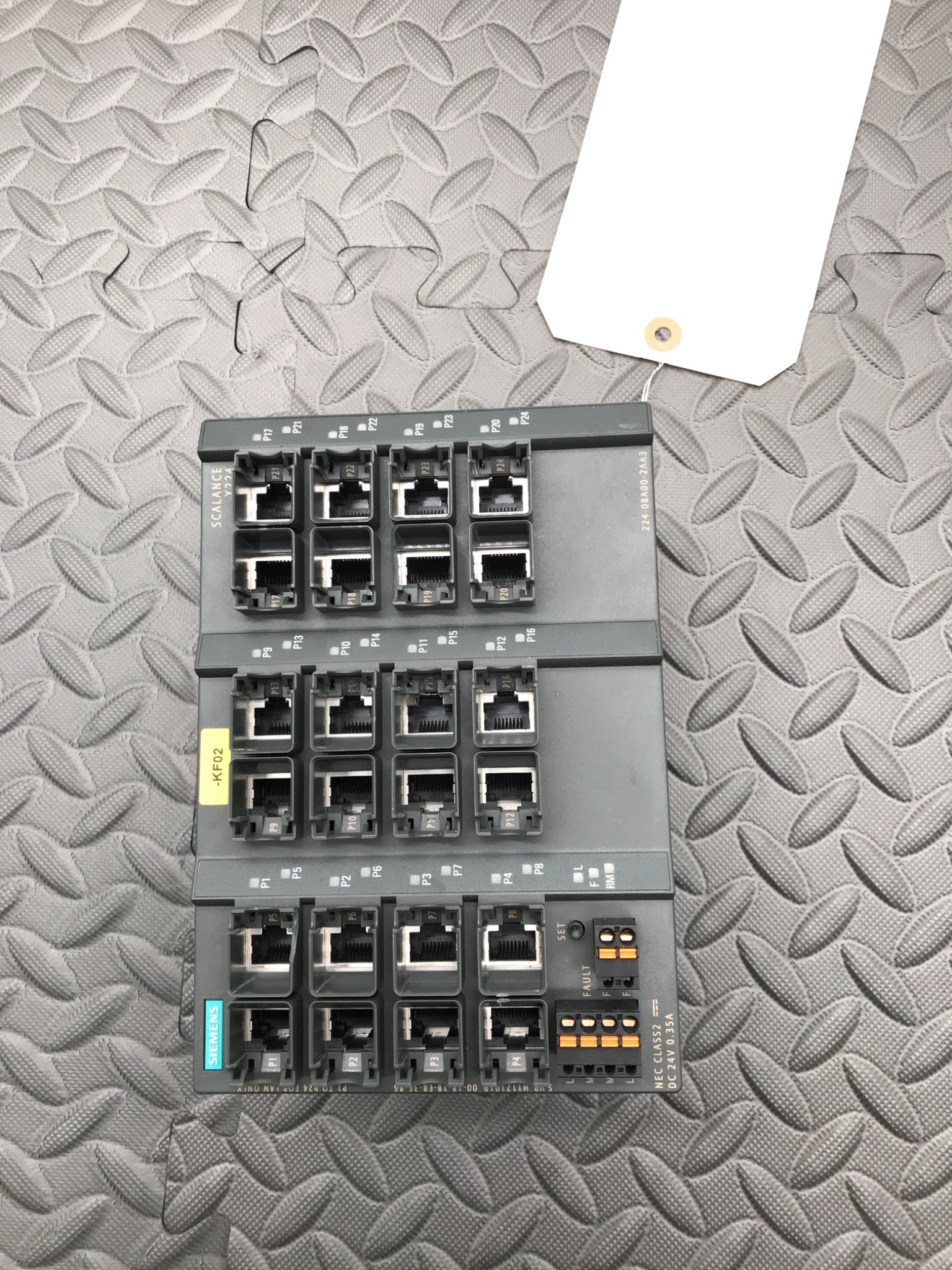 SIEMENS 6GK5224‑0BA00‑2AA3 Scalance X224 24‑Port Managed IE Switch USED 4