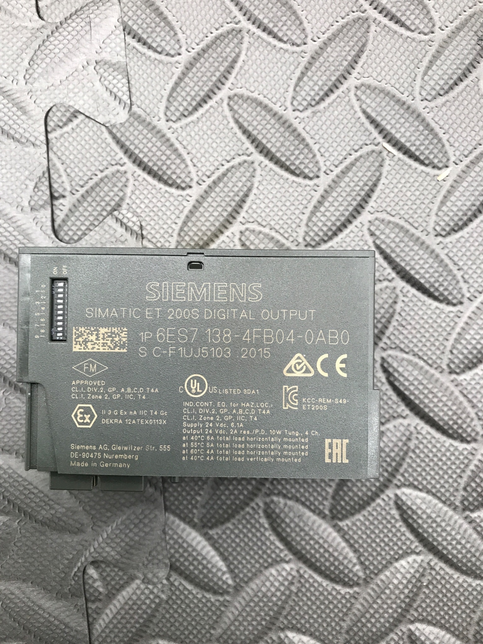 SIEMENS 6ES7 138‑4FB04‑0AB0 Profisafe 4‑Ch Digital Output Module USED 5