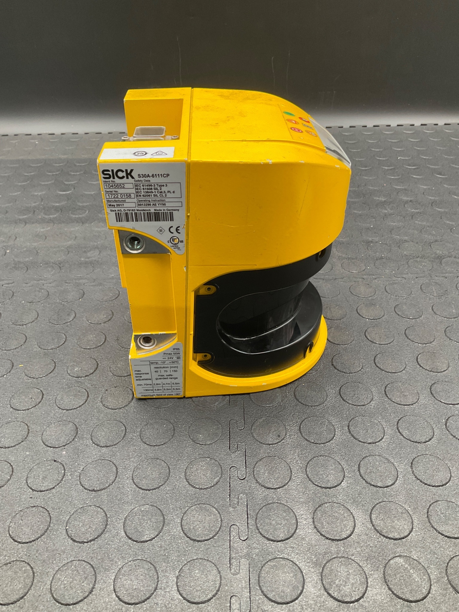 SICK S30A-6111CP Safety Laser Scanner 270° 4m Range 24VDC USED 3