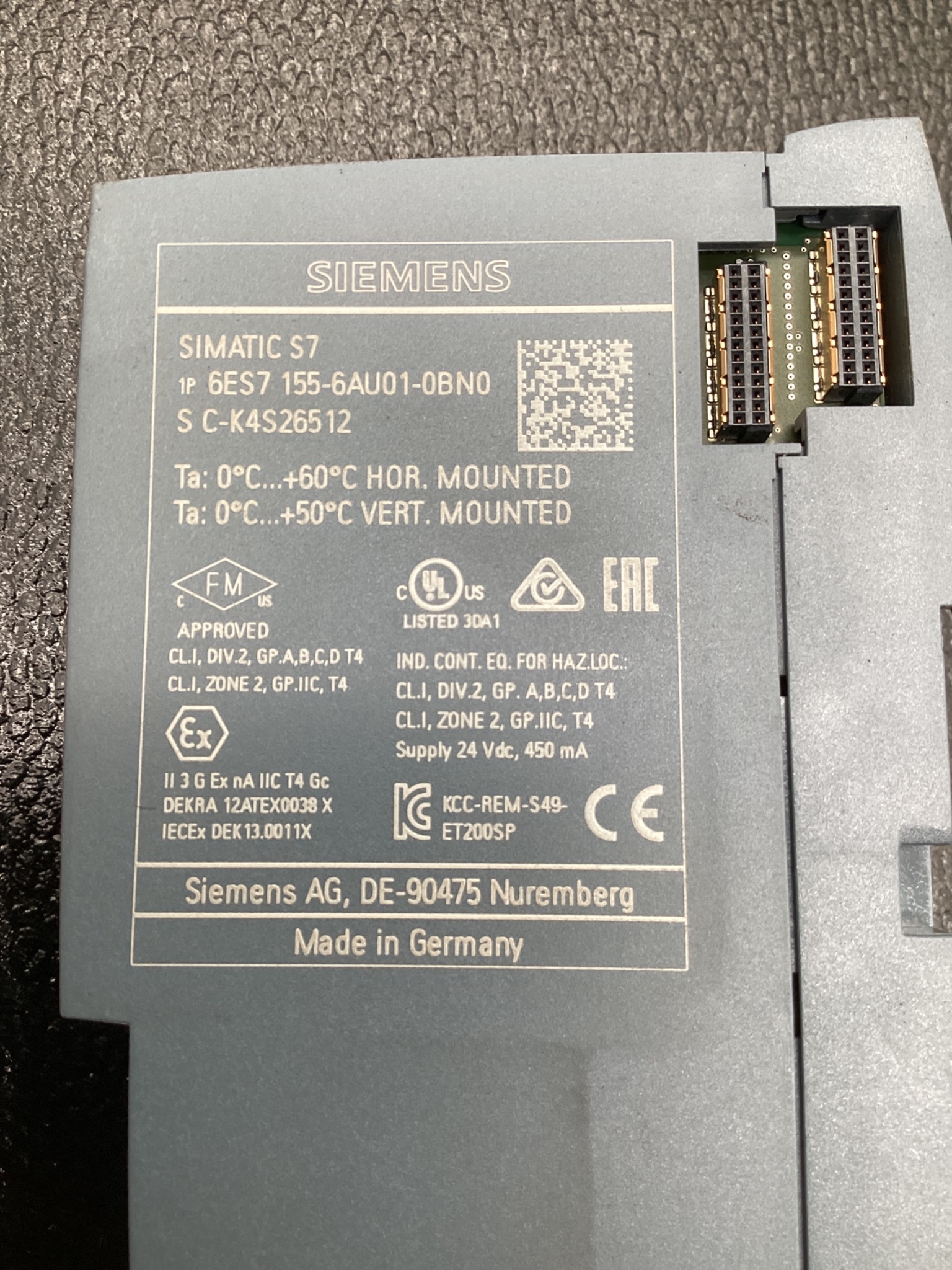 SIEMENS 6ES7 155-6AU01-0BN0 IM155‑6PN PROFINET Interface Module USED 4