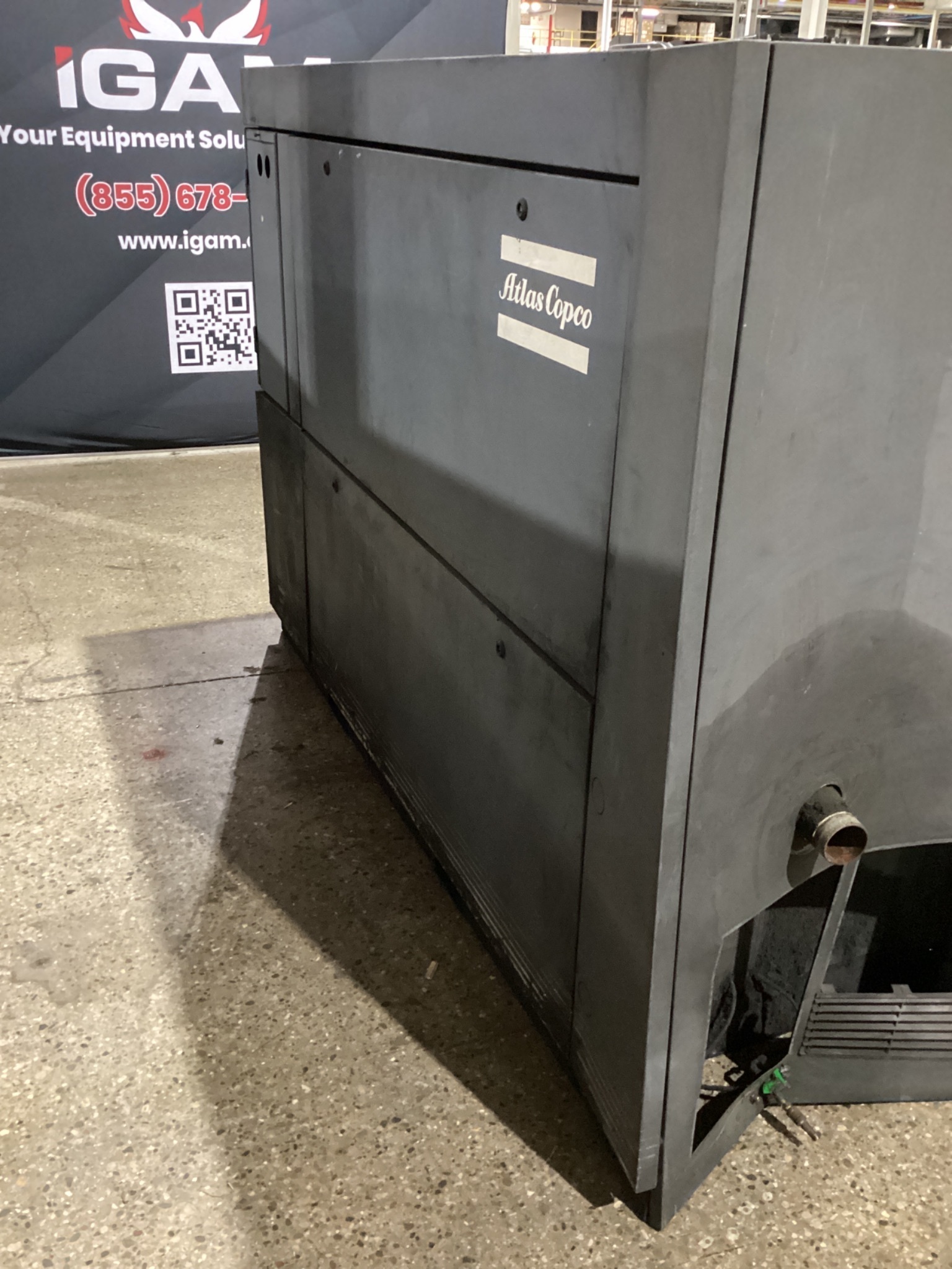 ATLAS COPCO GA 55 75HP Rotary Screw Air Compressor USED 5