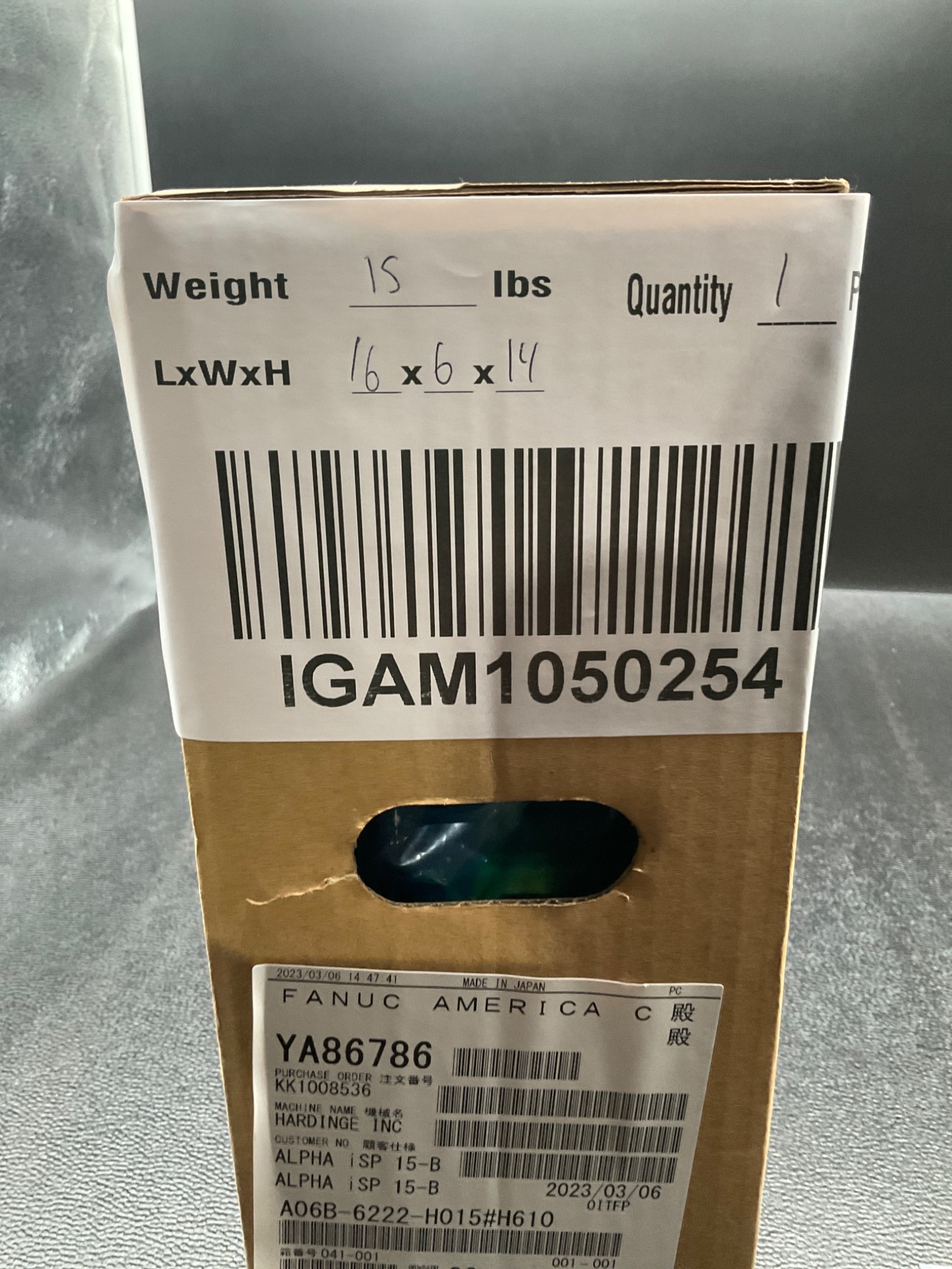 FANUC A06B‑6222‑H015#H610 aiSP‑15‑B Spindle Amplifier Module NEW 1