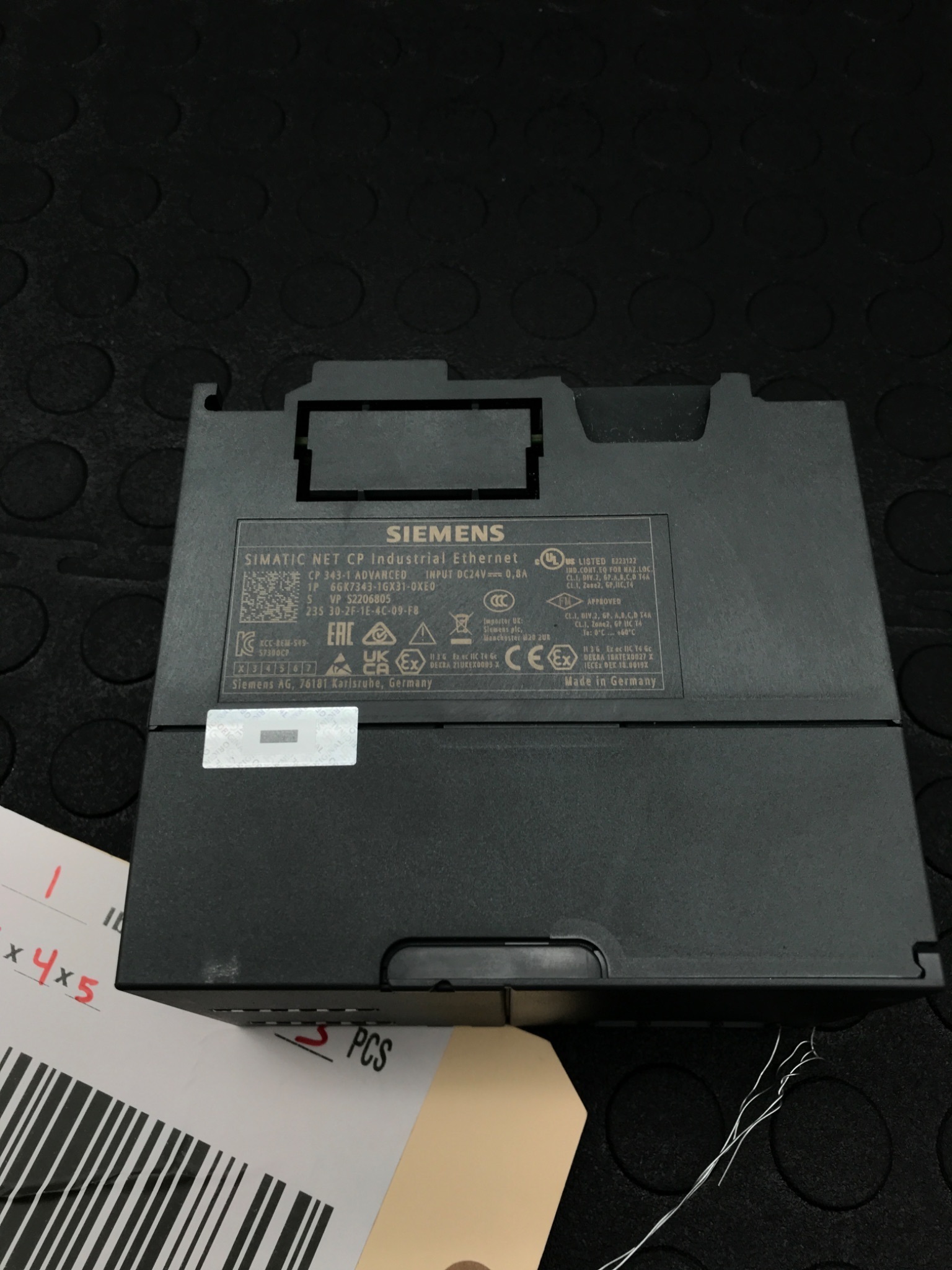 SIEMENS 6GK7 343‑1GX31‑0XE0 CP343‑1 Advanced Ethernet Module USED 1