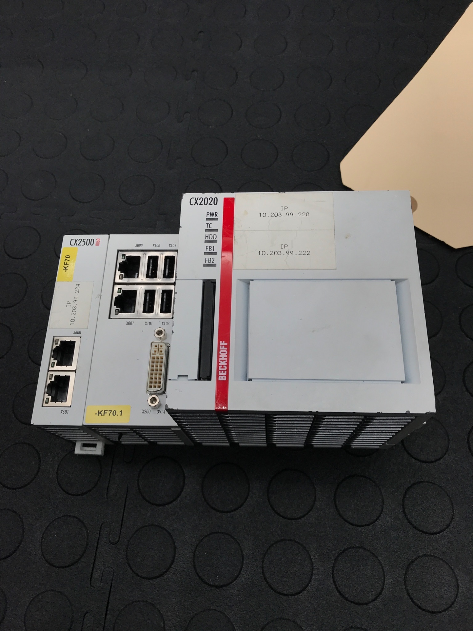 Beckhoff CX2020 PLC w/ CX2500 Module Used 2