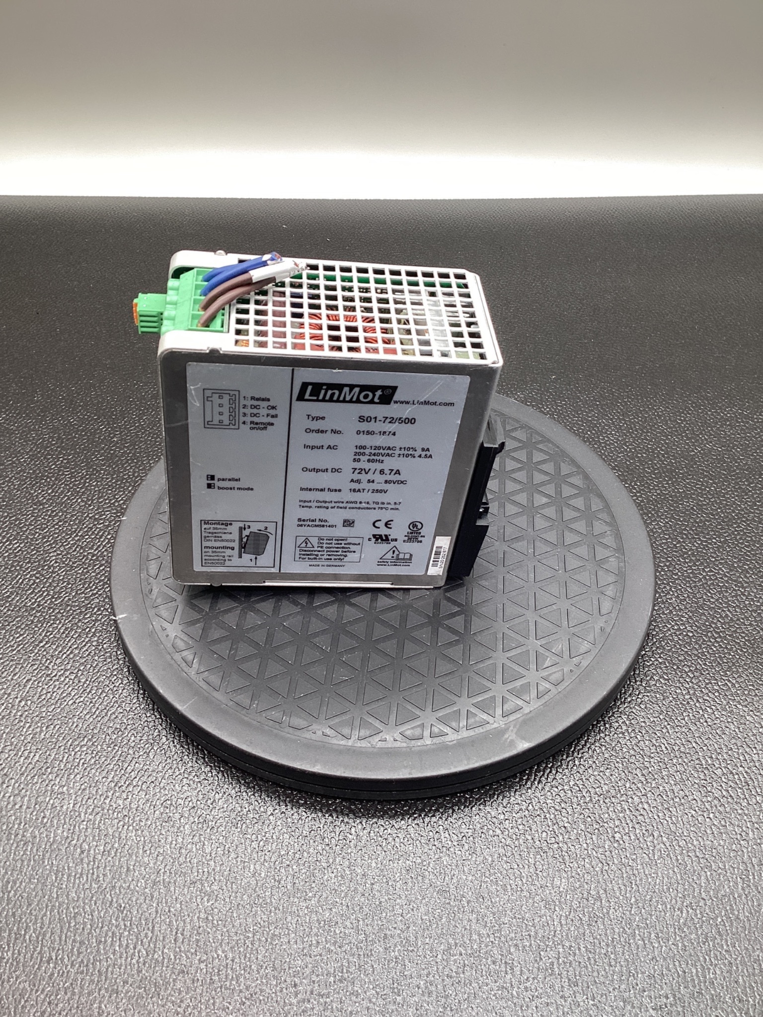 LinMot S01-72/500 0150-1874 Servo Drive Power Supply USED 3