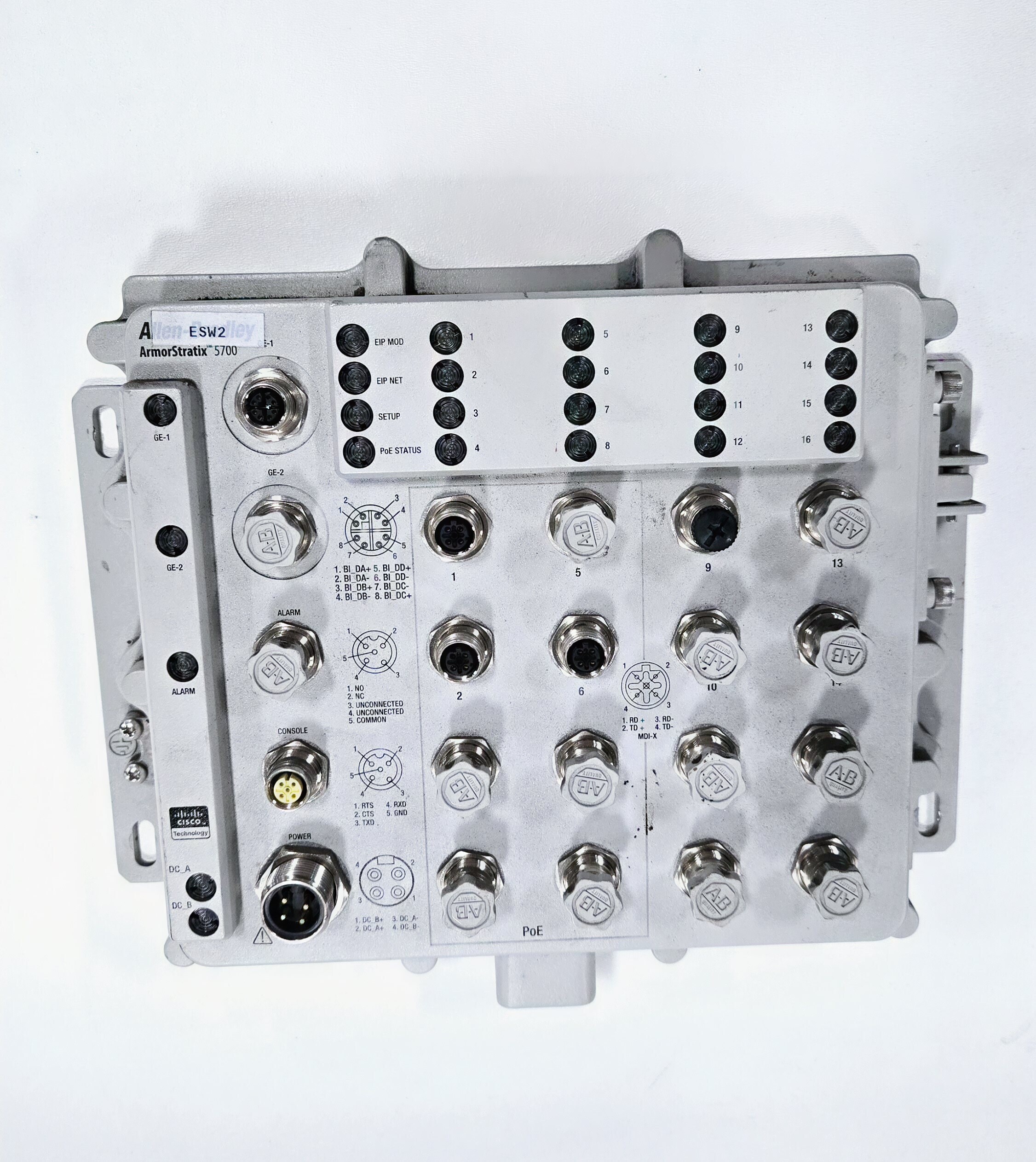 ALLEN BRADLEY 1783-ZMS8T8E2TGN PLC ARMORSTRATIX 5700 SWITCH USED 0