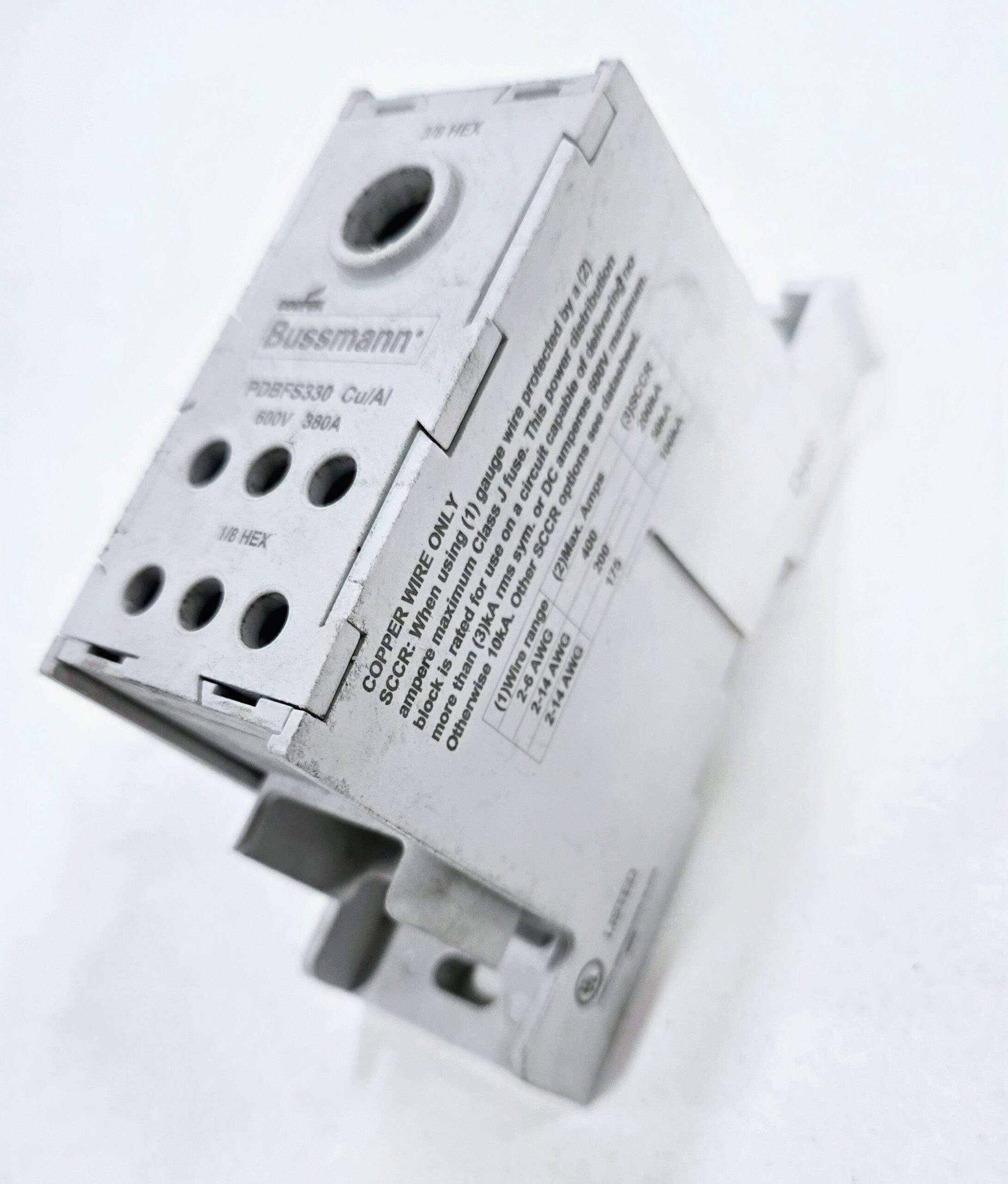BUSSMANN PDBFS330 POWER DISTRUBTION BLOCK USED 1