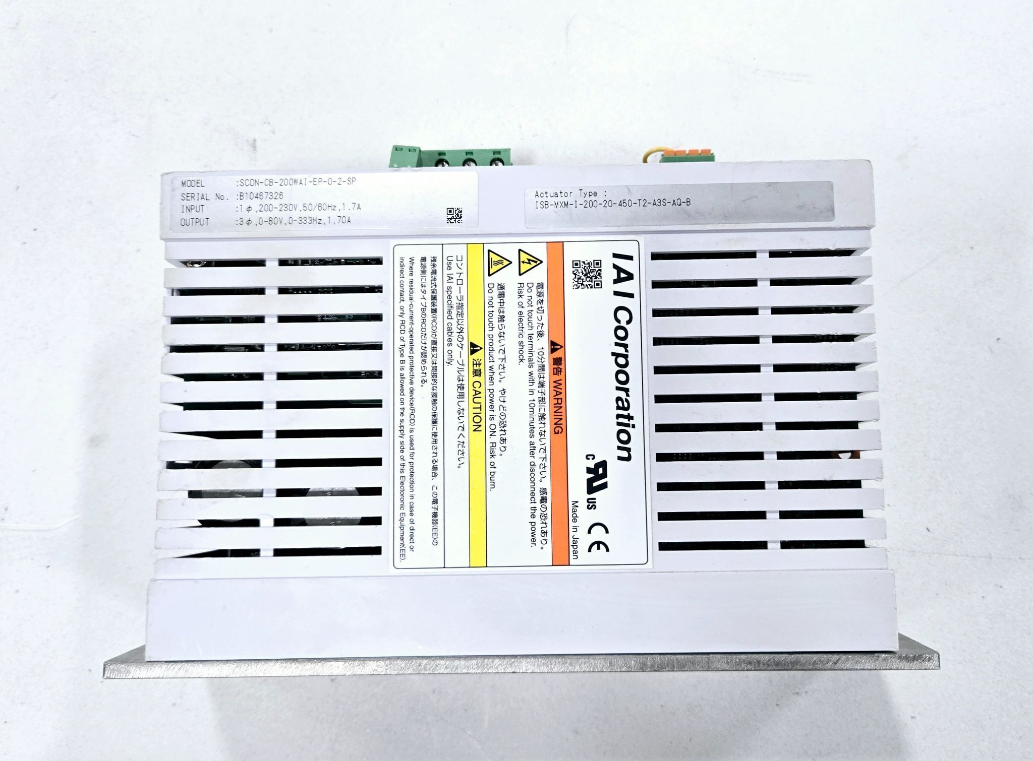 IAI SCON-CB-100WAI-EP-0-2-SP POSITION CONTROLLER USED 1
