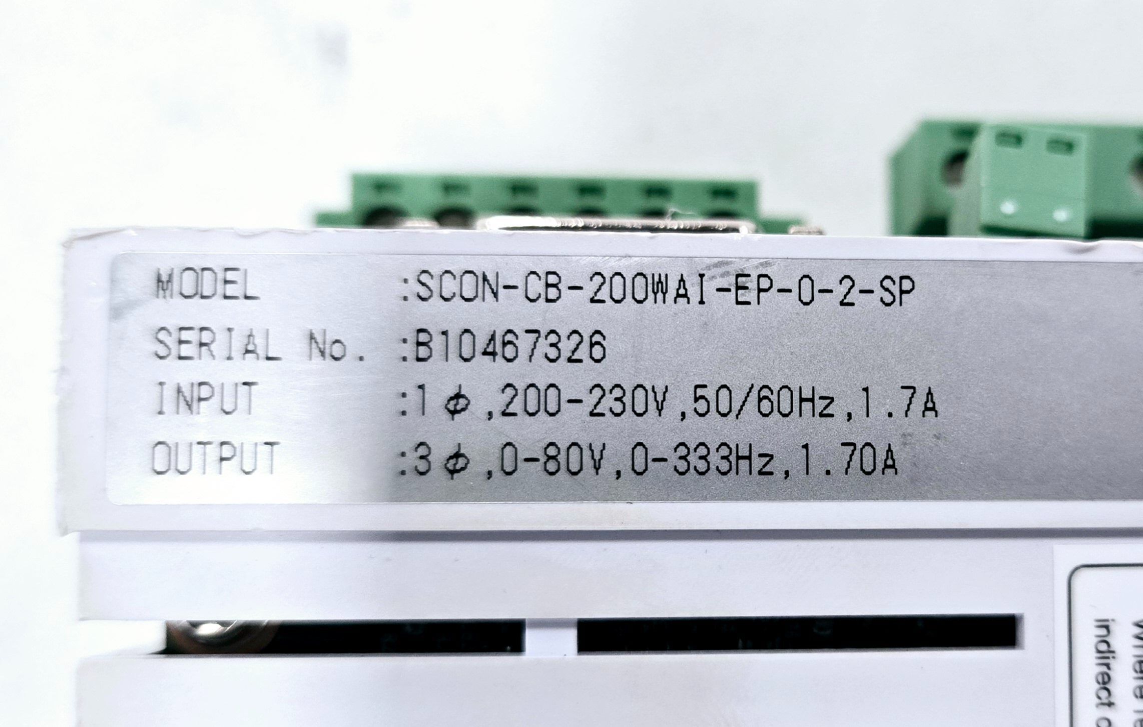 IAI SCON-CB-200WAI-EP-0-2-SP POSITION CONTROLLER USED 2