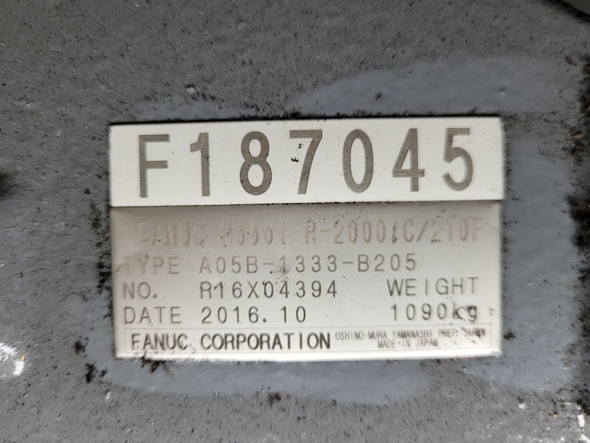 FANUC R-2000iC/210F w/ R-30iB Controls REFURBISHED NO PENDANT OR CABLE 9