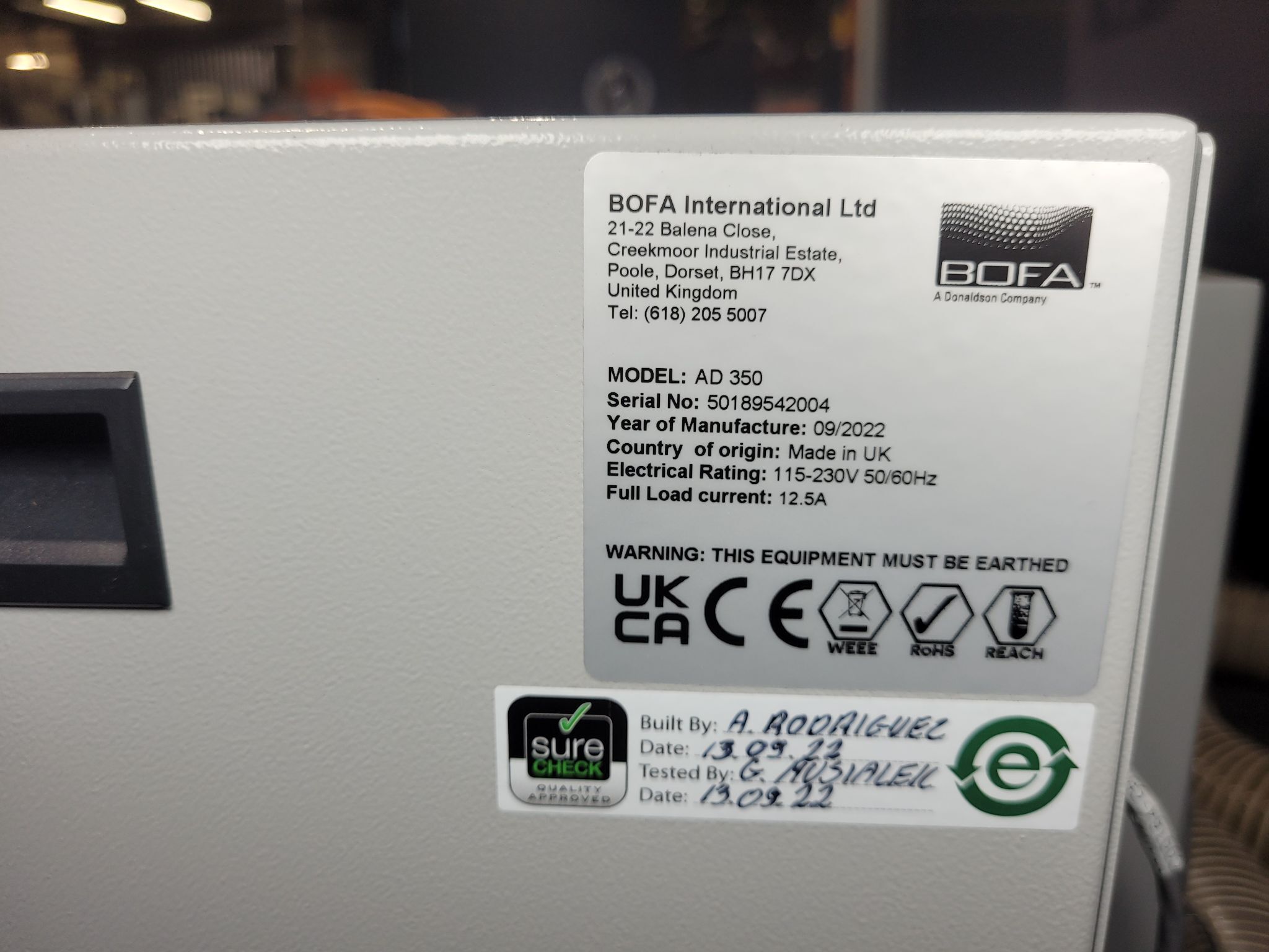 PLASMATREAT FG5001S SYS Plasma Generator W/ BOFA AD350 Laser Fume Extractor USED 11