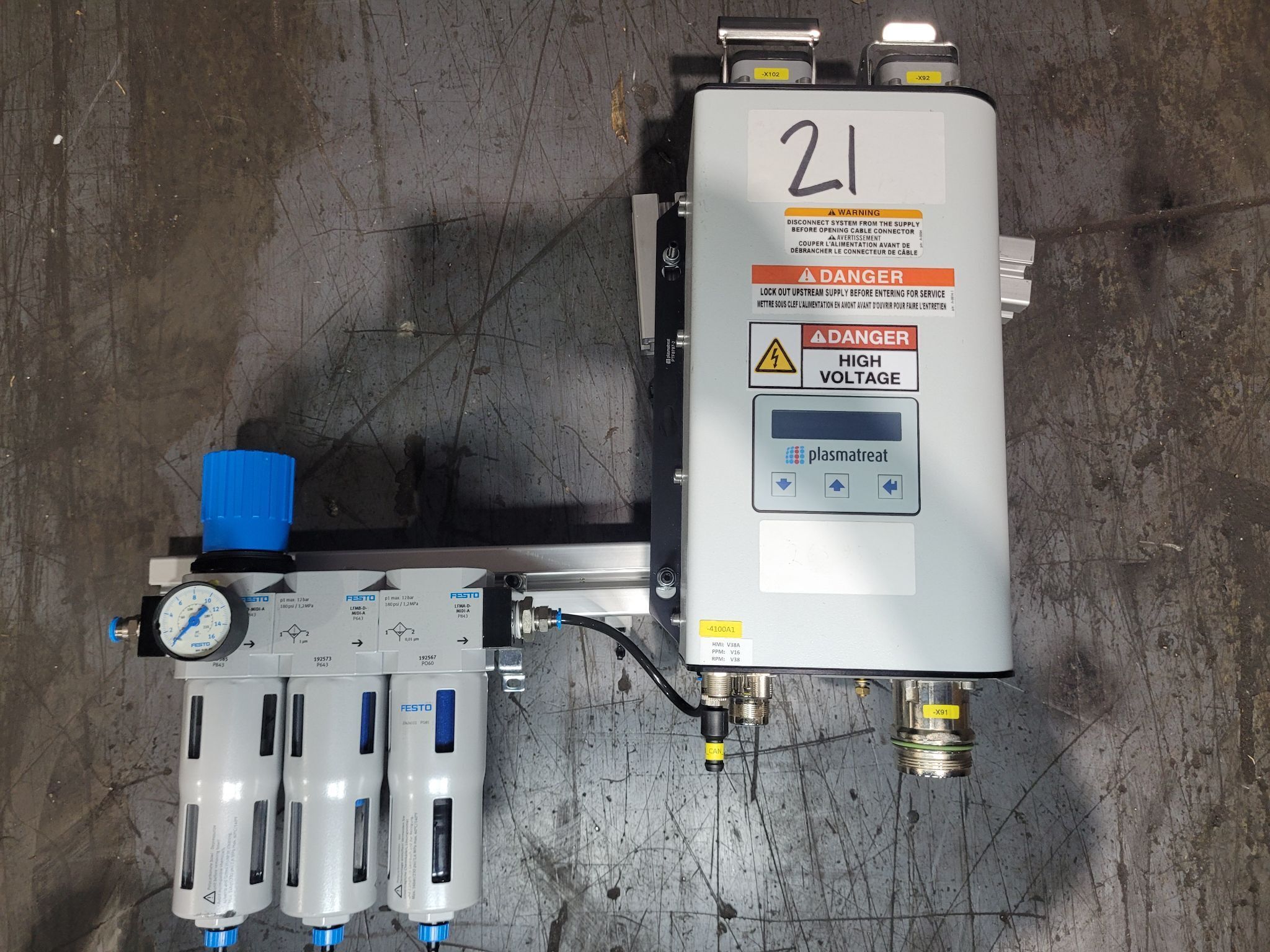 PLASMATREAT FG5001S SYS Plasma Generator W/ BOFA AD350 Laser Fume Extractor USED 7