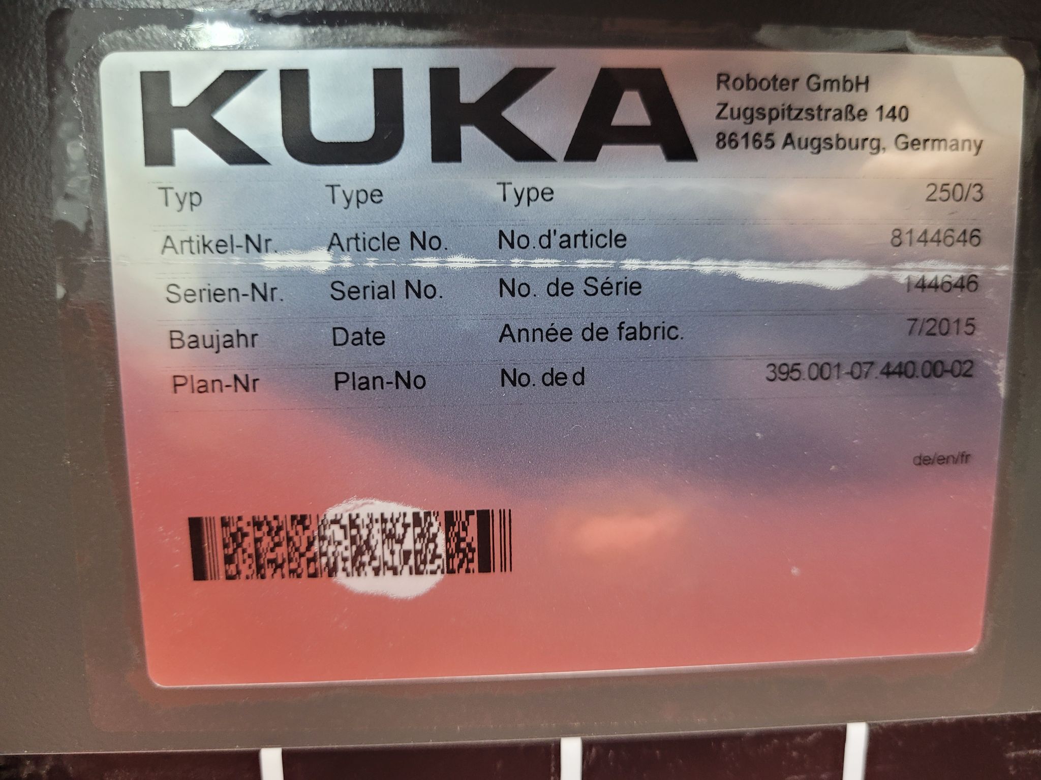 KUKA KL 250-3 (8.5m x 2) RTU w/ 2 Dual Robot Carriages NEW 7