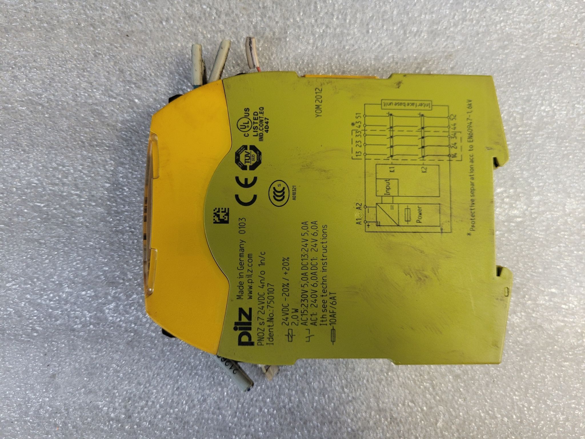 PILZ PNOZ S7 24VDC 4N/O 1N/C SAFETY RELAY USED 2