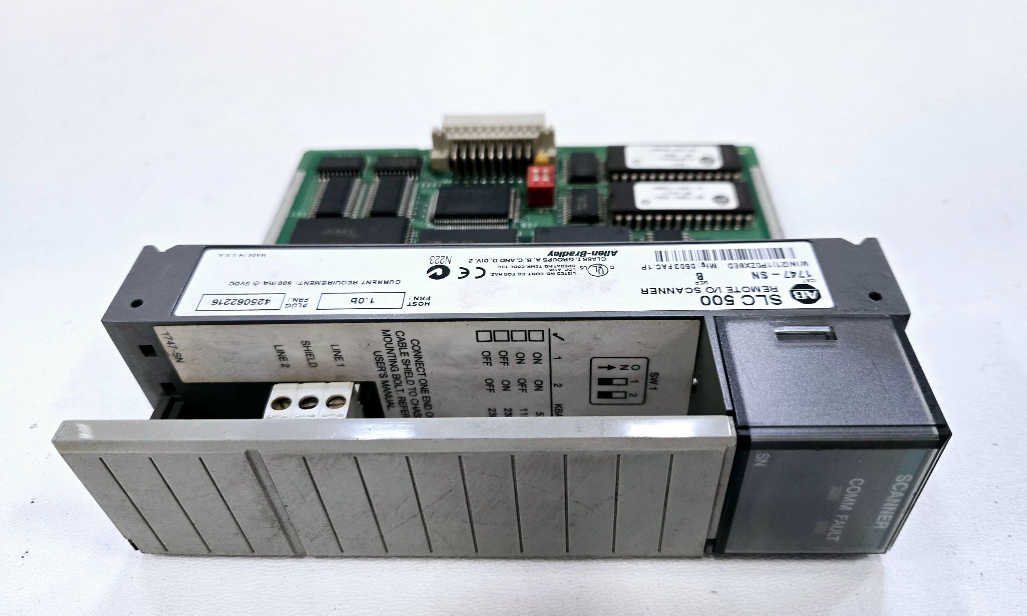 ALLEN BRADLEY 1747-SN REMOTE I/O SCANNER SER B USED 1