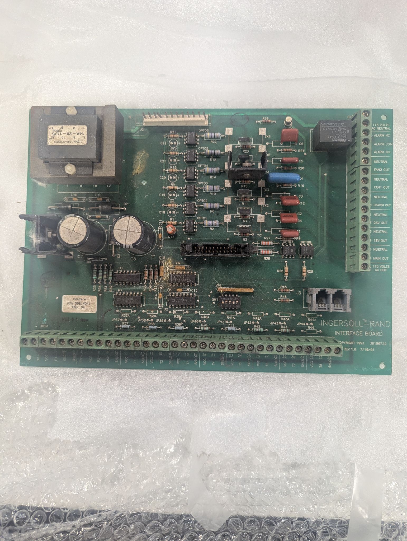 INGERSOLL-RAND 39814041 INTERFACE BOARD USED 2