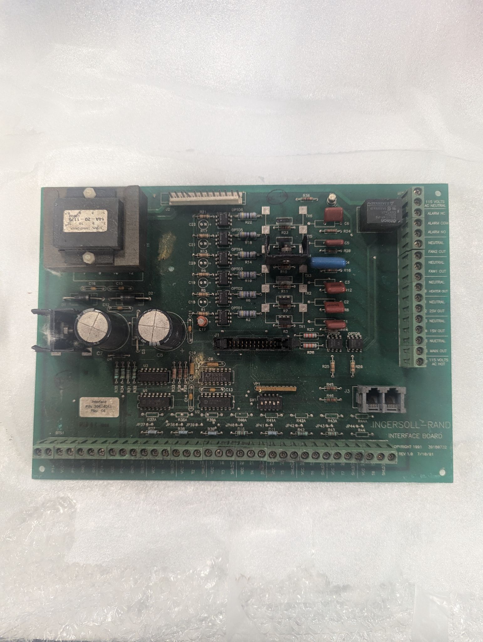 INGERSOLL-RAND 39814041 INTERFACE BOARD USED 0