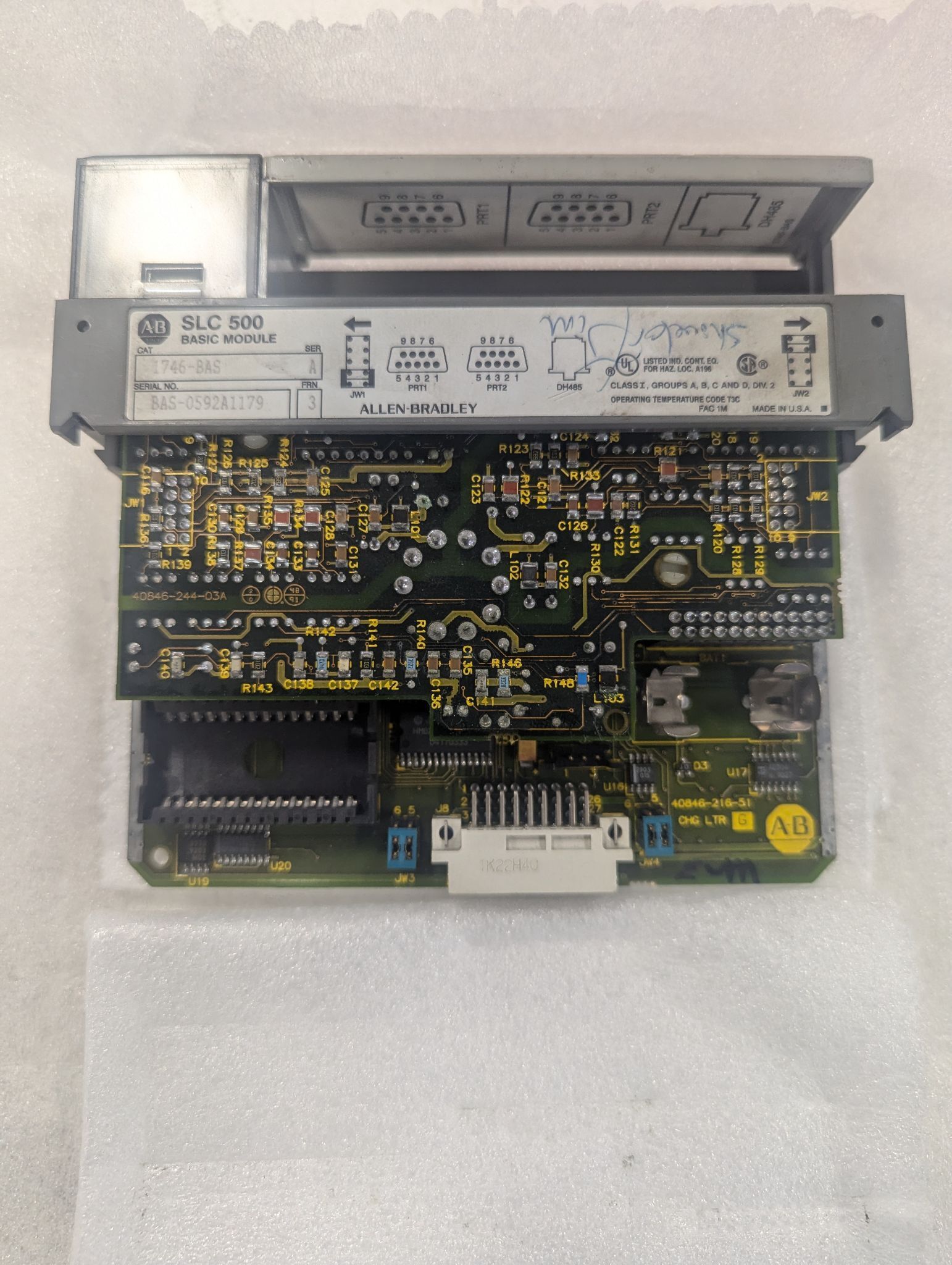ALLEN BRADLEY 1746-BAS/A SLC 500 BASIC MODULE USED 0