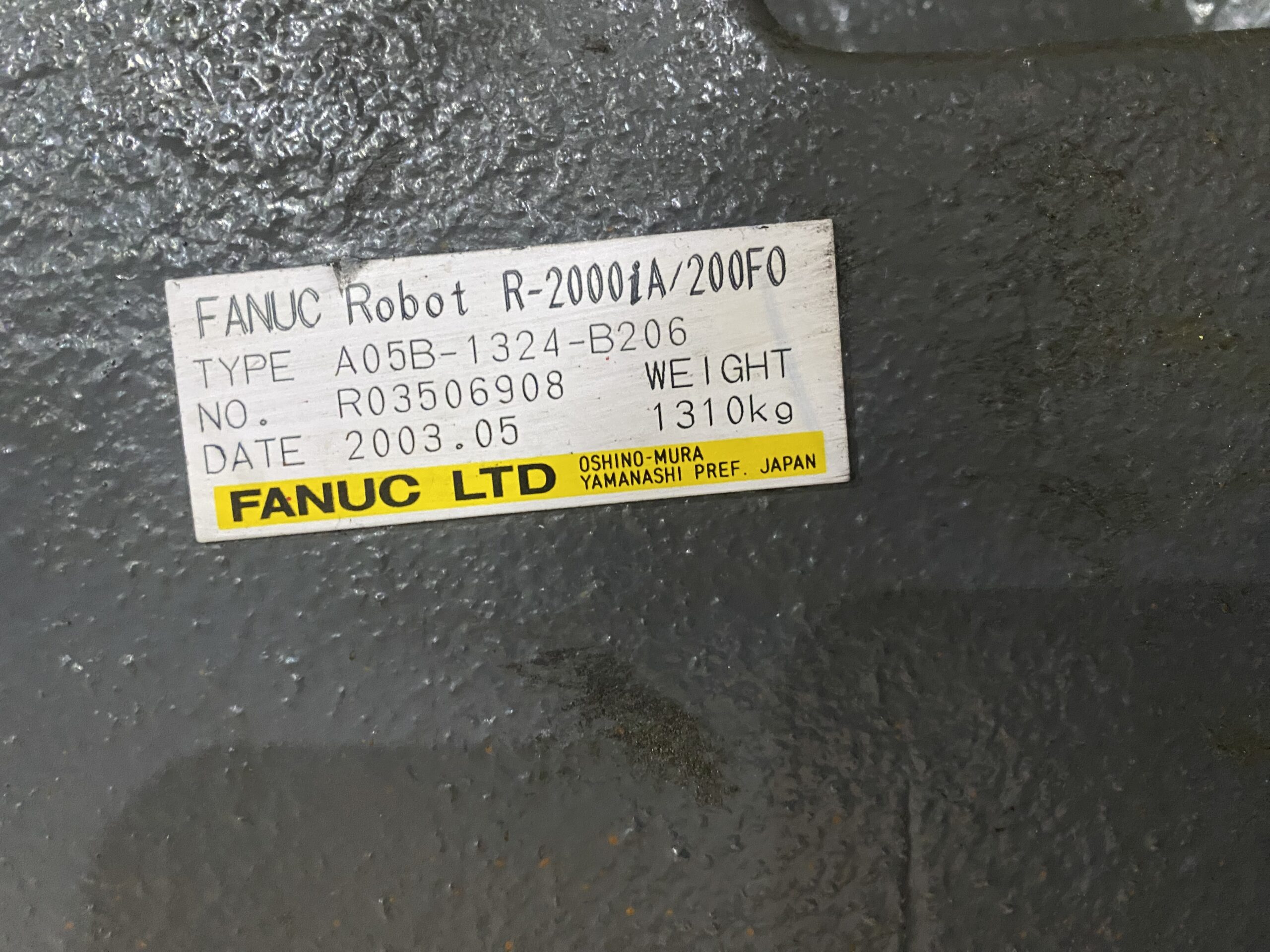 FANUC - R-2000iA/200FO w/ RJ3iB Controls PARTS ONLY 6