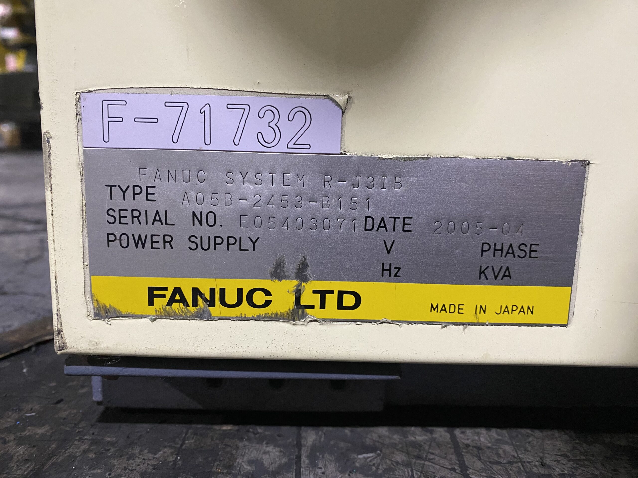 FANUC R-2000iA/165F w/ R-J3iB Controls USED AS-IS 10