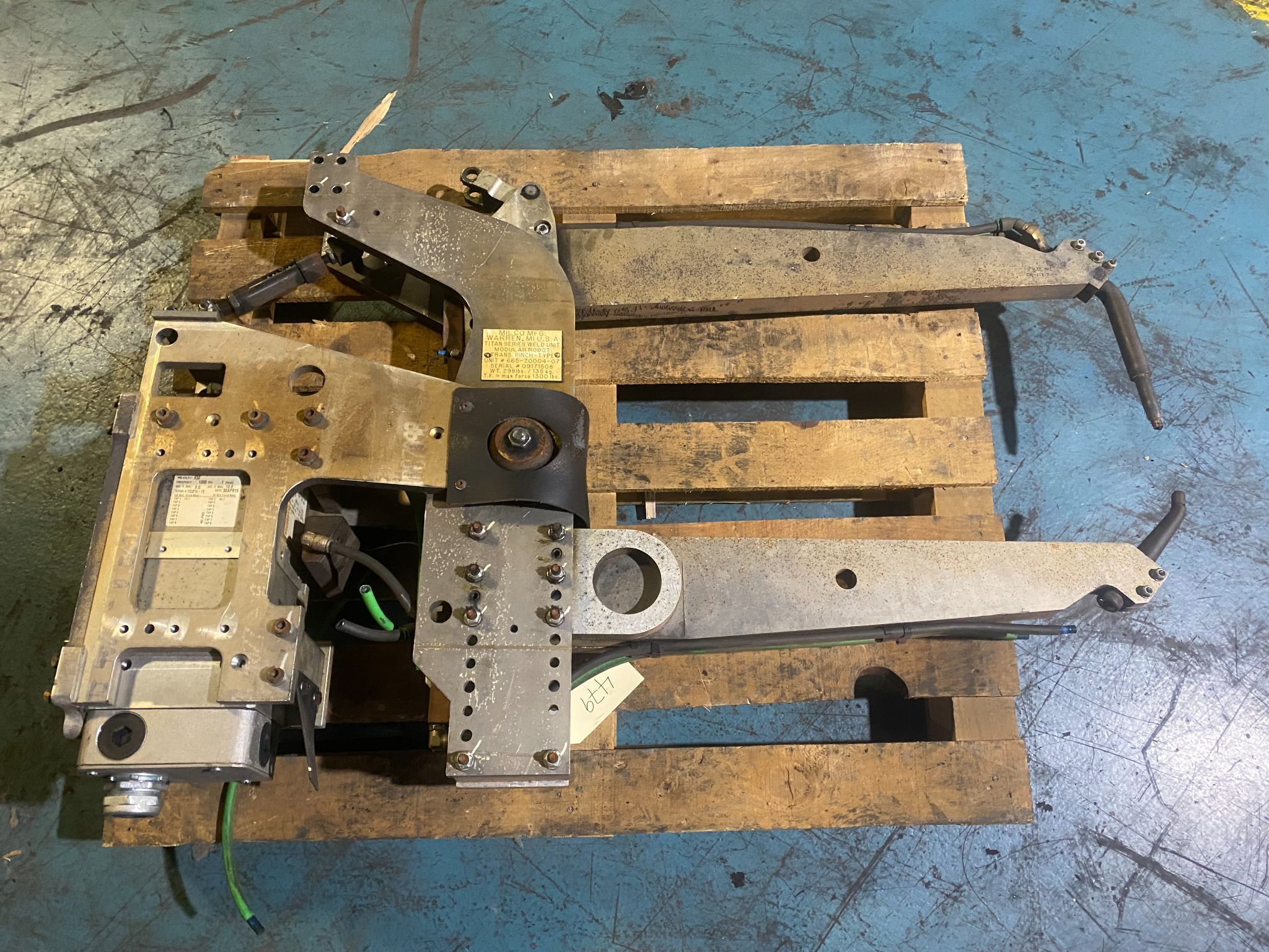 MILCO 665-20004-07 Titan Series Pinch Type Weld Gun PARTS ONLY 0